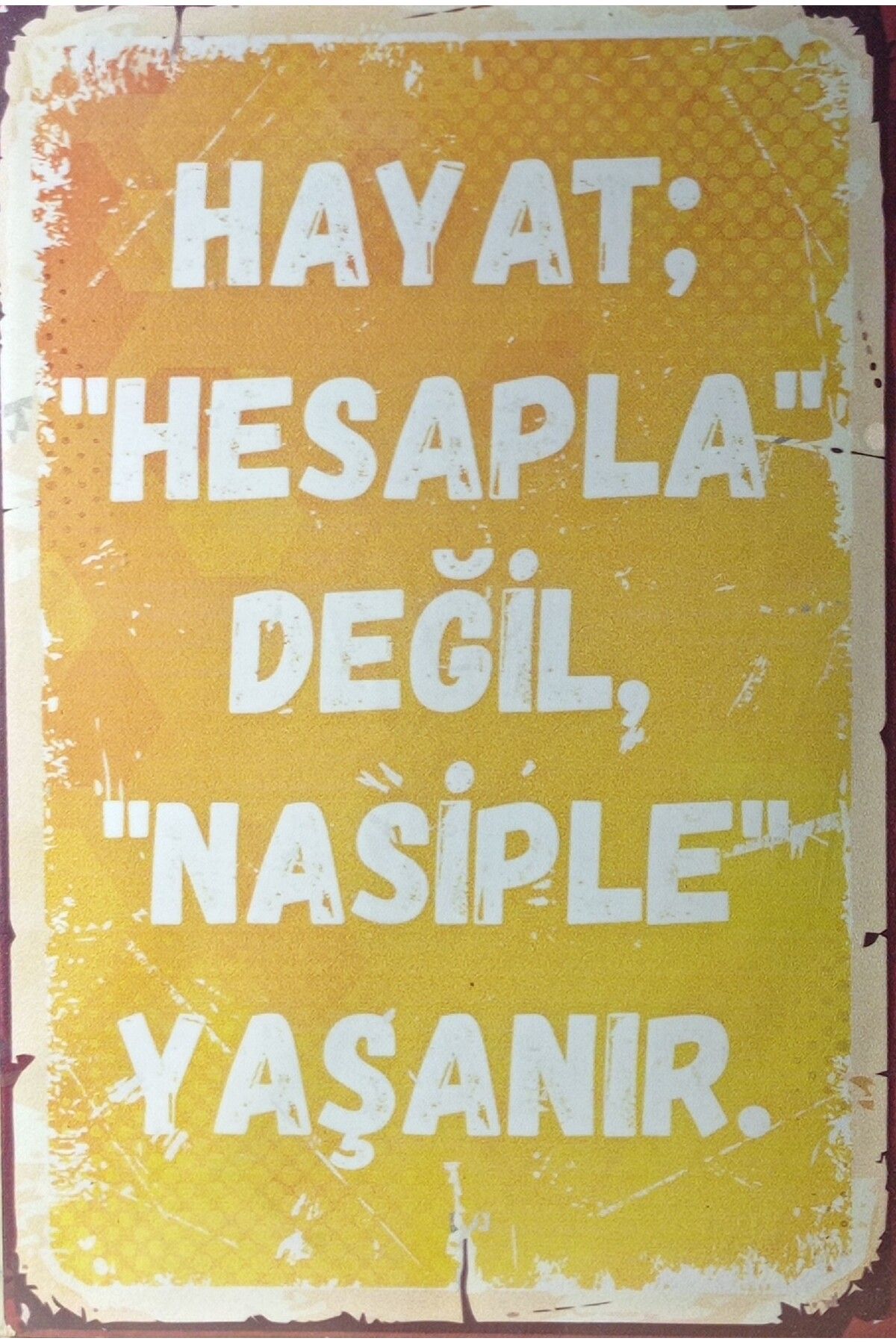 Haki Alışveriş Dünyası Tablo MDF 20x30 cm