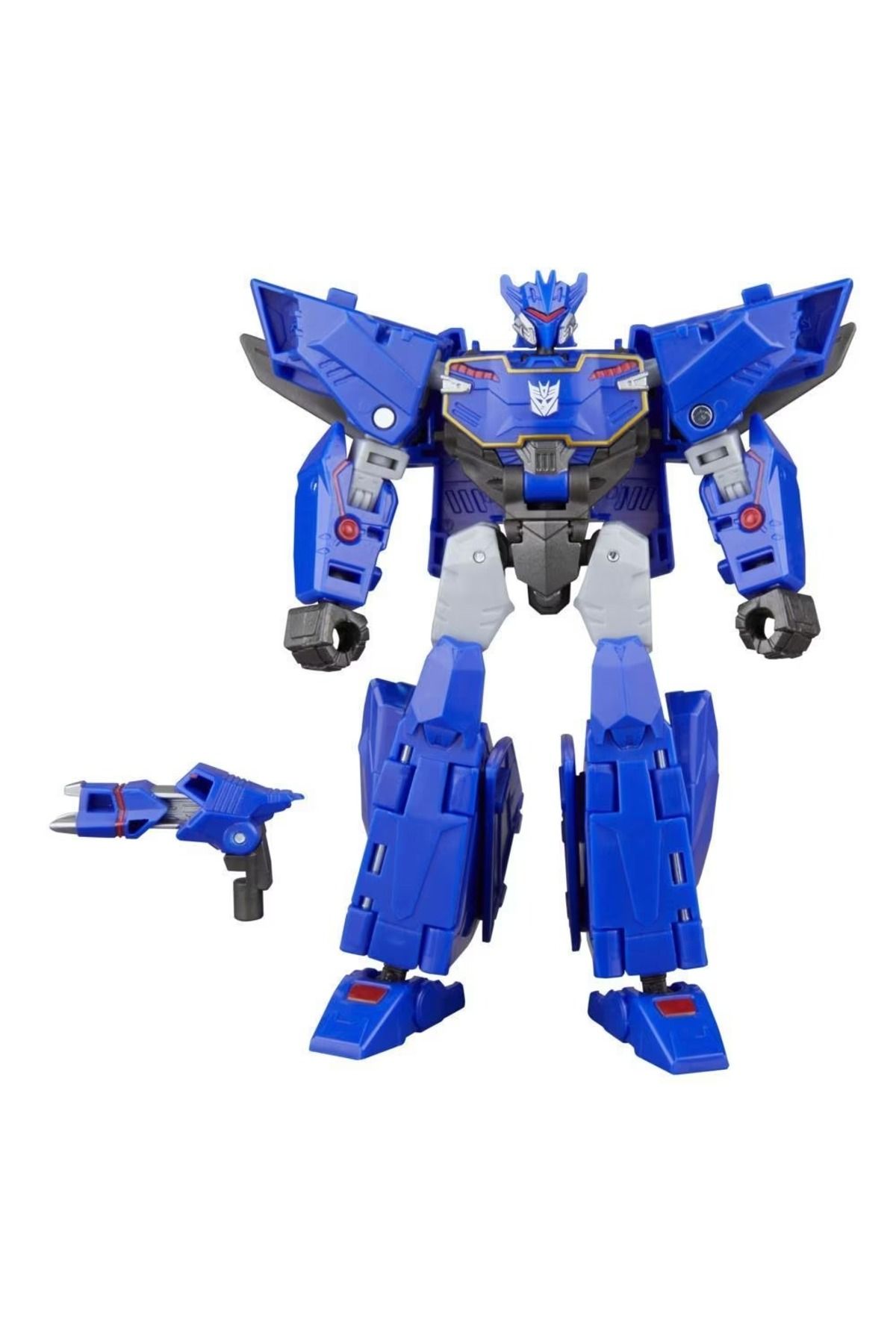 transformers EarthSpark Soundwave Deluxe Figür – 2’si 1 Arada Jet Dönüşüm (18 Adım, 12.5cm)