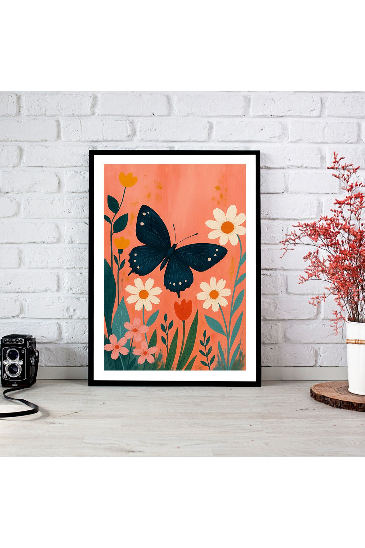 woodsia Çerçeve Görünümlü Çerçevesiz MDF Poster Tablo MDF_TEK1255