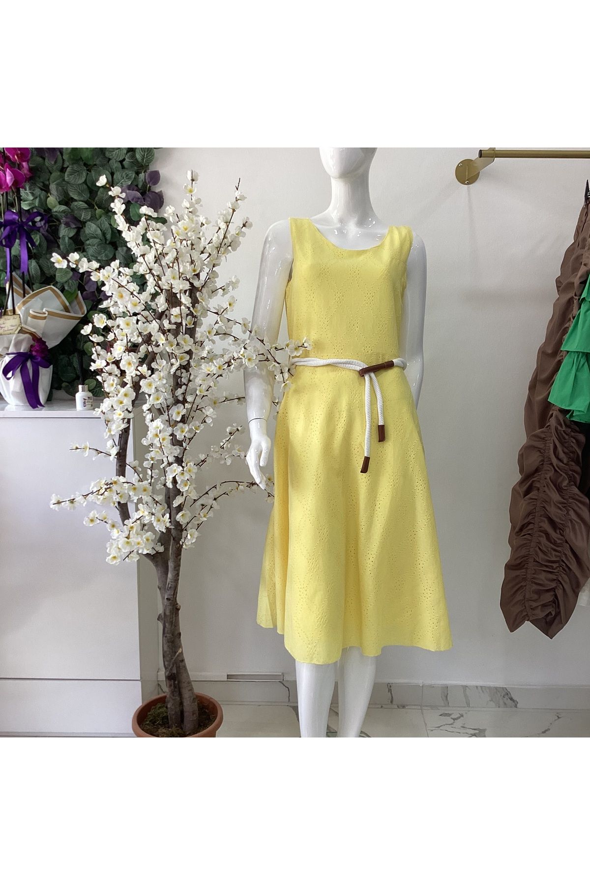 gozdefashion Dokulu Elbise