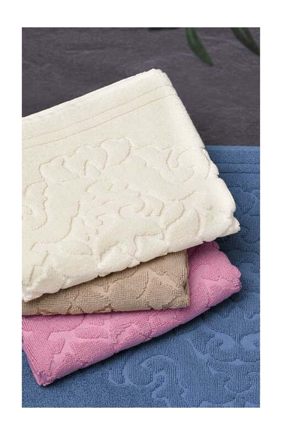 Özdilek Özdilek Ornament Paspas, Ayak Havlusu (45x65)-Krem
