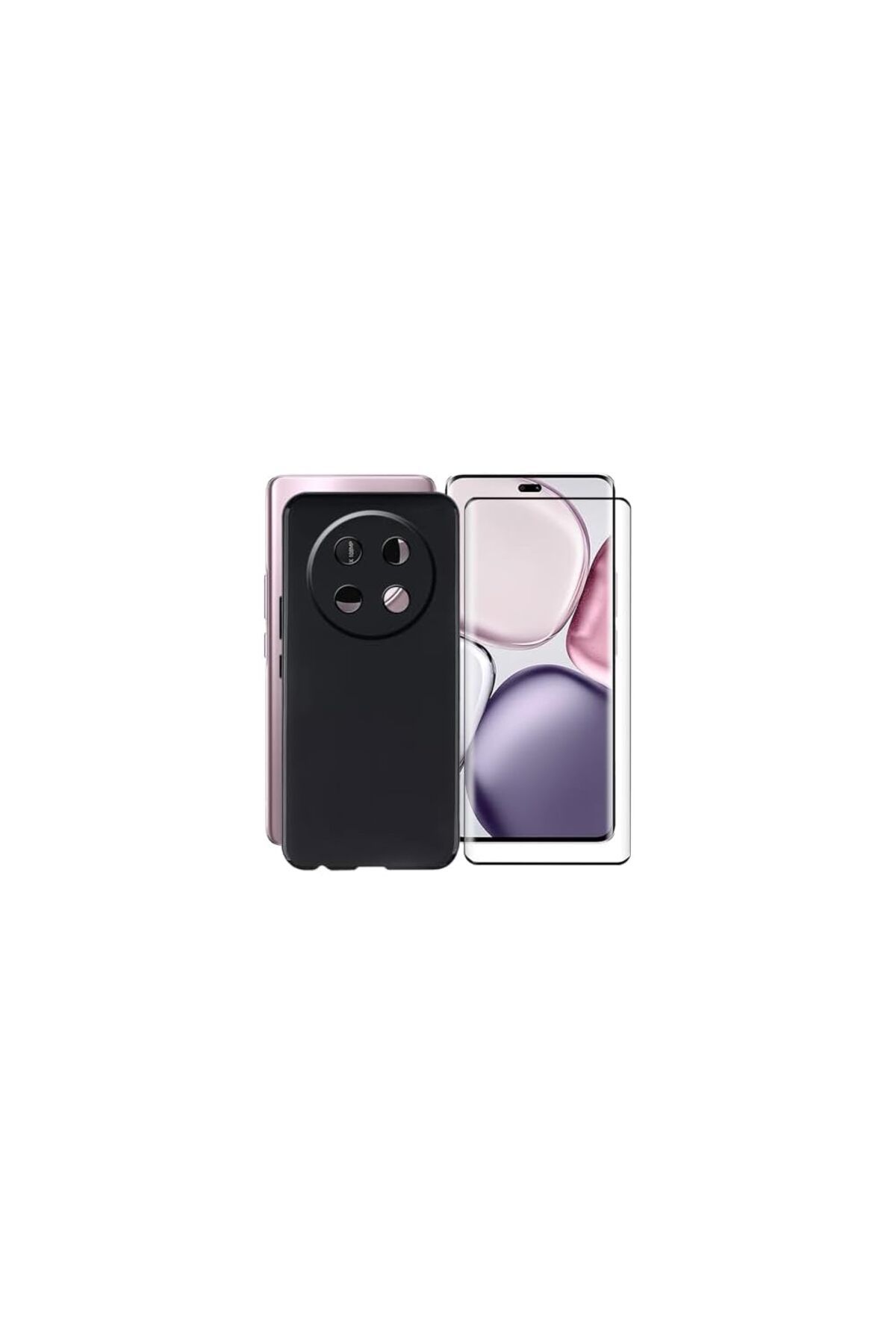 Teleplus Honor Magic 7 Lite Kılıf Kamera Korumalı Antiskid Kapak + Esnek Pet Ekran Koruyucu