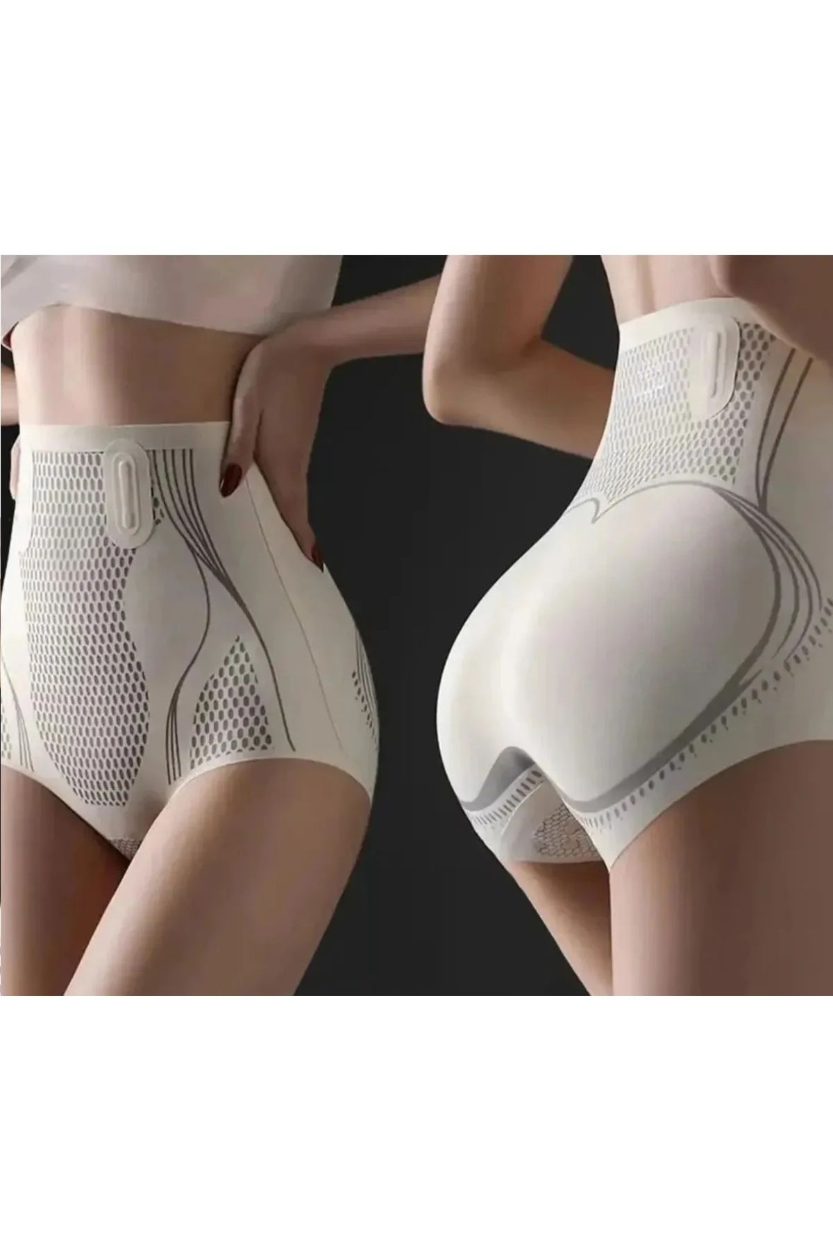 Buz İpek Korse İyonizer Lazer Kesim Korse V-Kontrol Popo Sıkılaştırıcı Korse Kemer