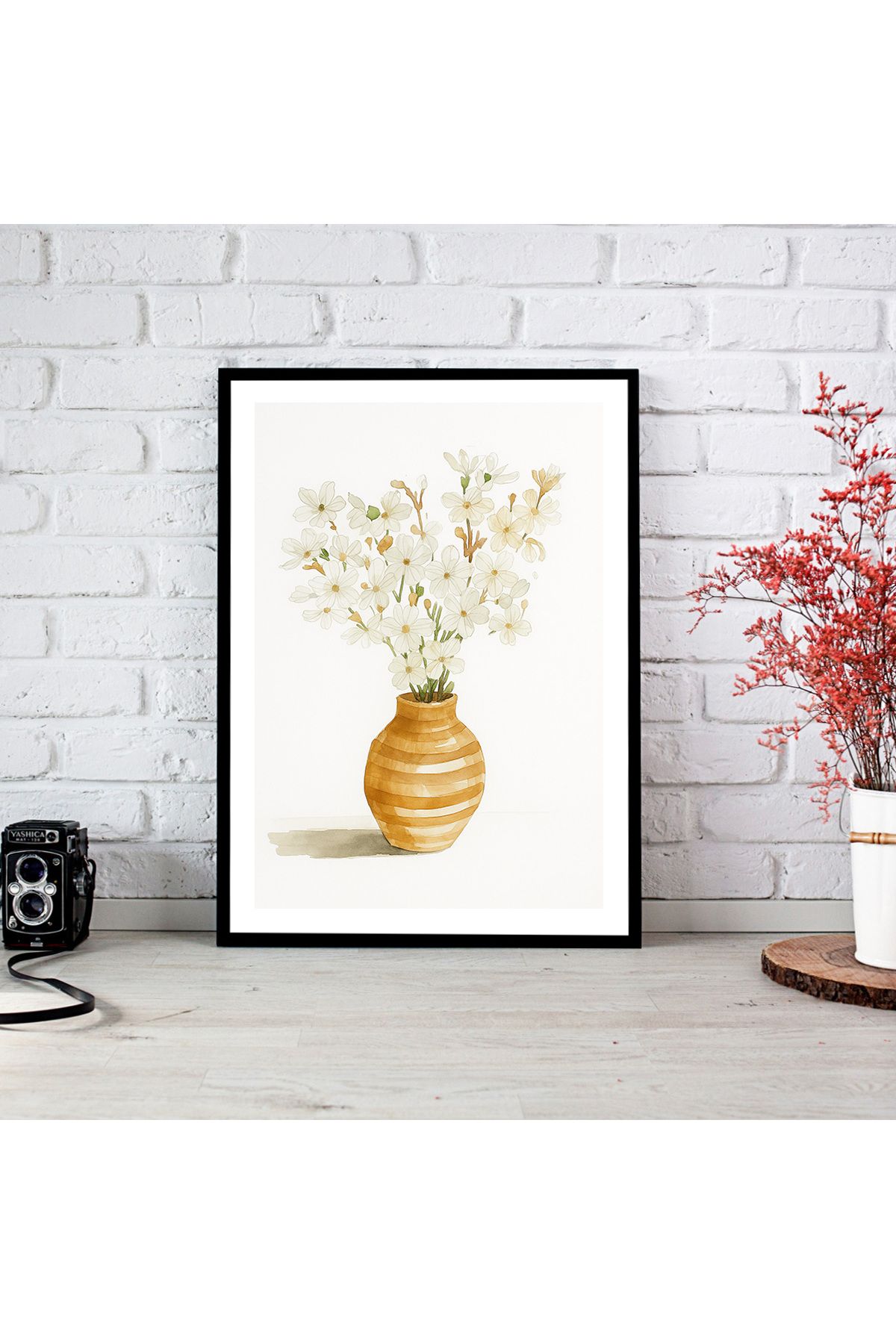 woodsia Çerçeve Görünümlü Çerçevesiz MDF Poster Tablo MDF_TEK1242