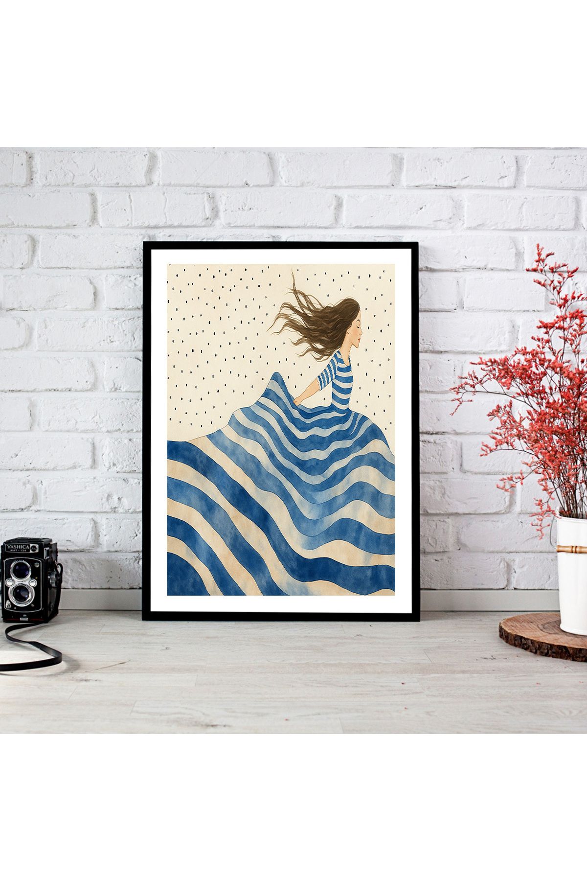 woodsia Çerçeve Görünümlü Çerçevesiz MDF Poster Tablo MDF_TEK1254