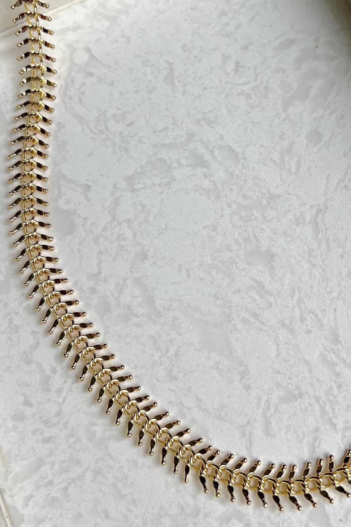 BYP Atelier Kılçıklı Kolye Gold