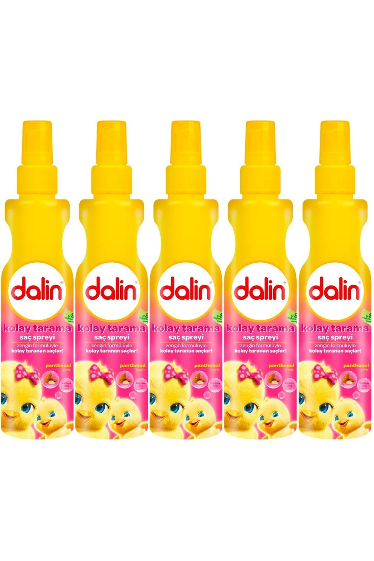 Dalin Kolay Saç Tarama Spreyi 200ML Badem Özlü (5 Li Set)