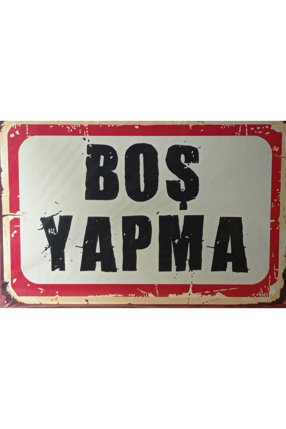 Haki Alışveriş Dünyası Tablo MDF 20x30 cm