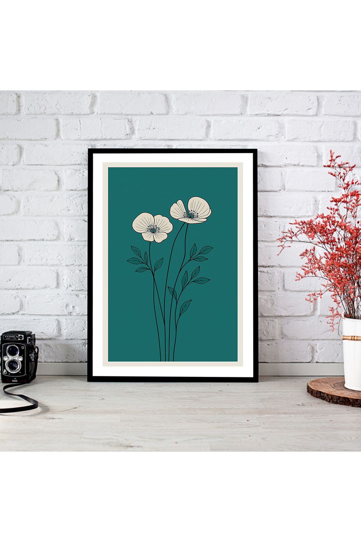 woodsia Çerçeve Görünümlü Çerçevesiz MDF Poster Tablo MDF_TEK1252