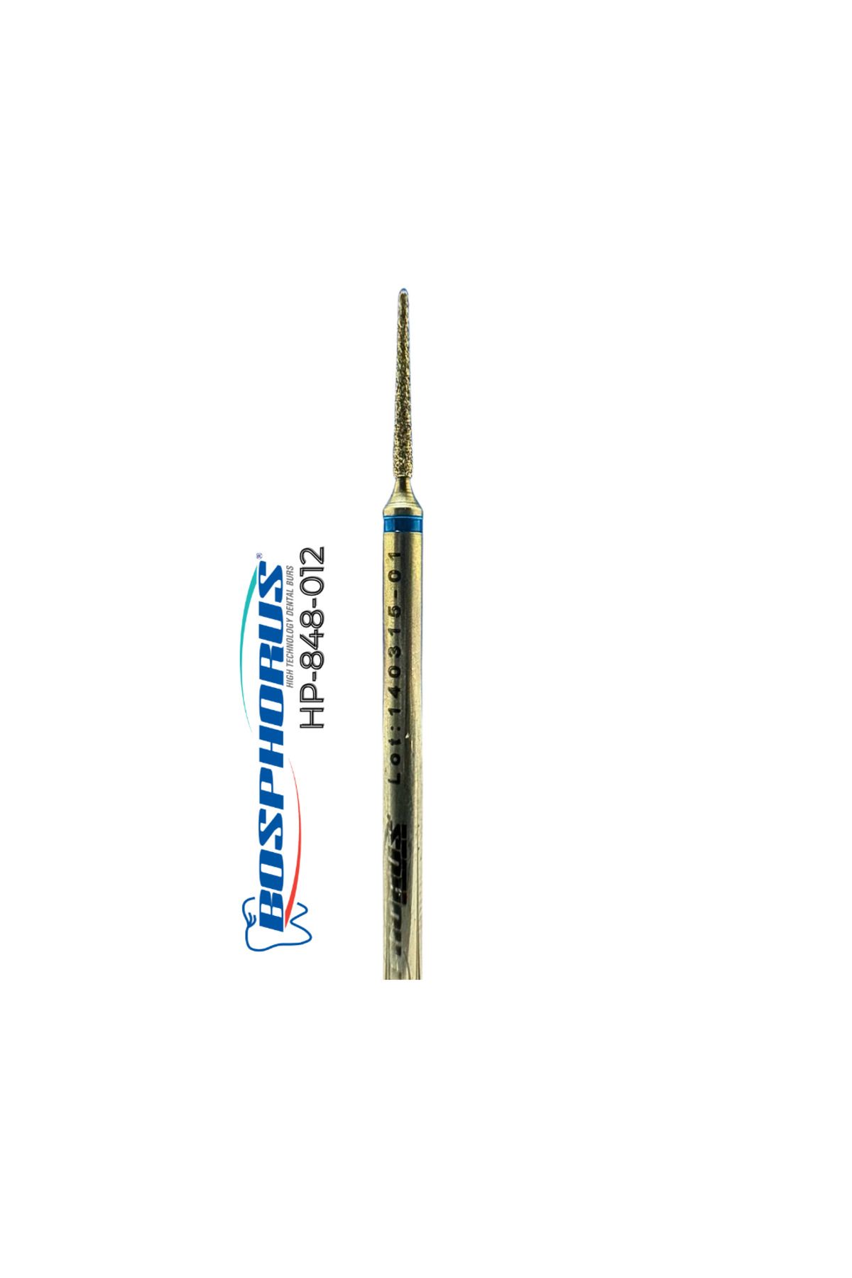 Bosphorus Tekmetal Kuru Manikür Uc KONİK 012 MM Doğal Elmas Freze Manikür Uc Törpü Makinası Ucu İSO ve CE Onaylı