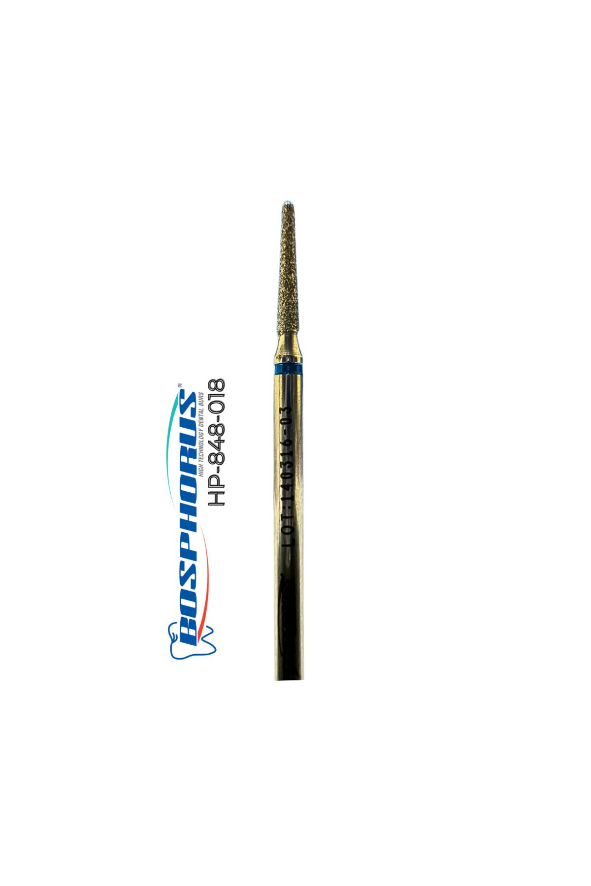 Bosphorus Tekmetal Kuru Manikür Uc KONİK 018 MM Doğal Elmas Freze Manikür Uc Törpü Makinası Ucu İSO ve CE Onaylı