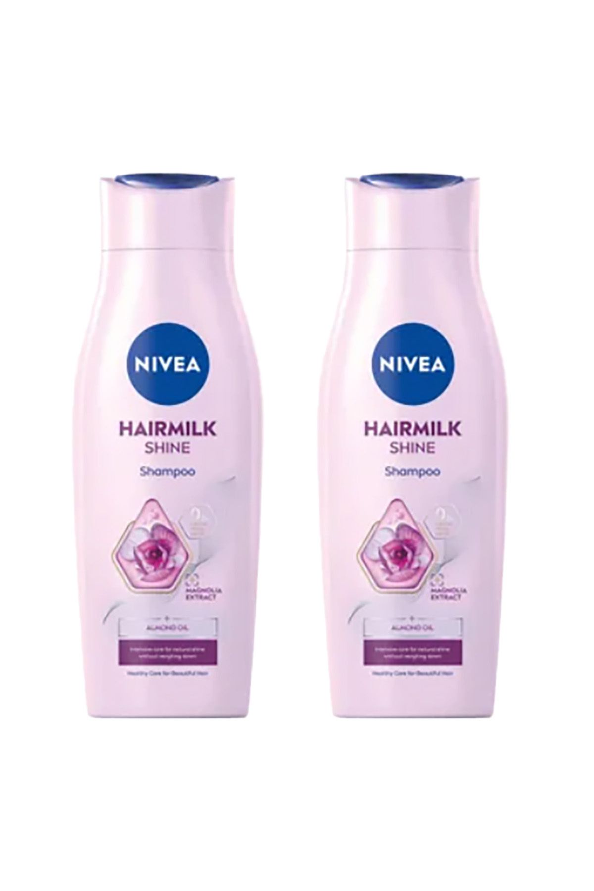 NIVEA Șampon Hairmilk Shine, 400ml X 2 Bucăți Unisex - One Size