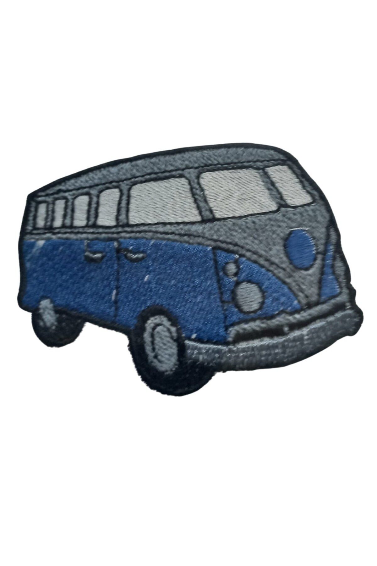 delta online Aplike Ütü İle Yapışan Otobüs Mavi - Gri Arma 4x2 cm