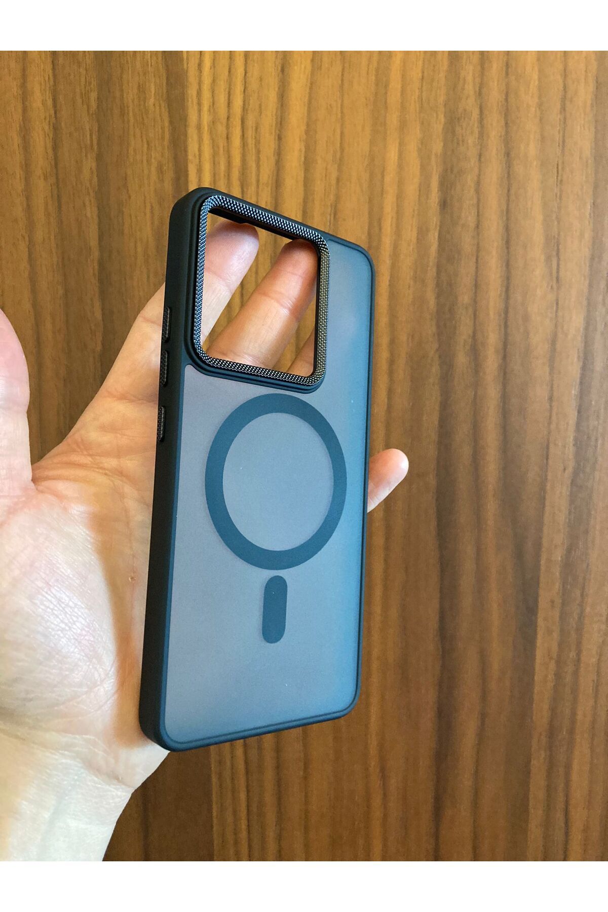 Newon XİAOMİ REDMİ NOTE 13 PRO 5G BUZLU LACİVERT MAGSAFE SİLİKON TELEFON KILIFI KAPAK