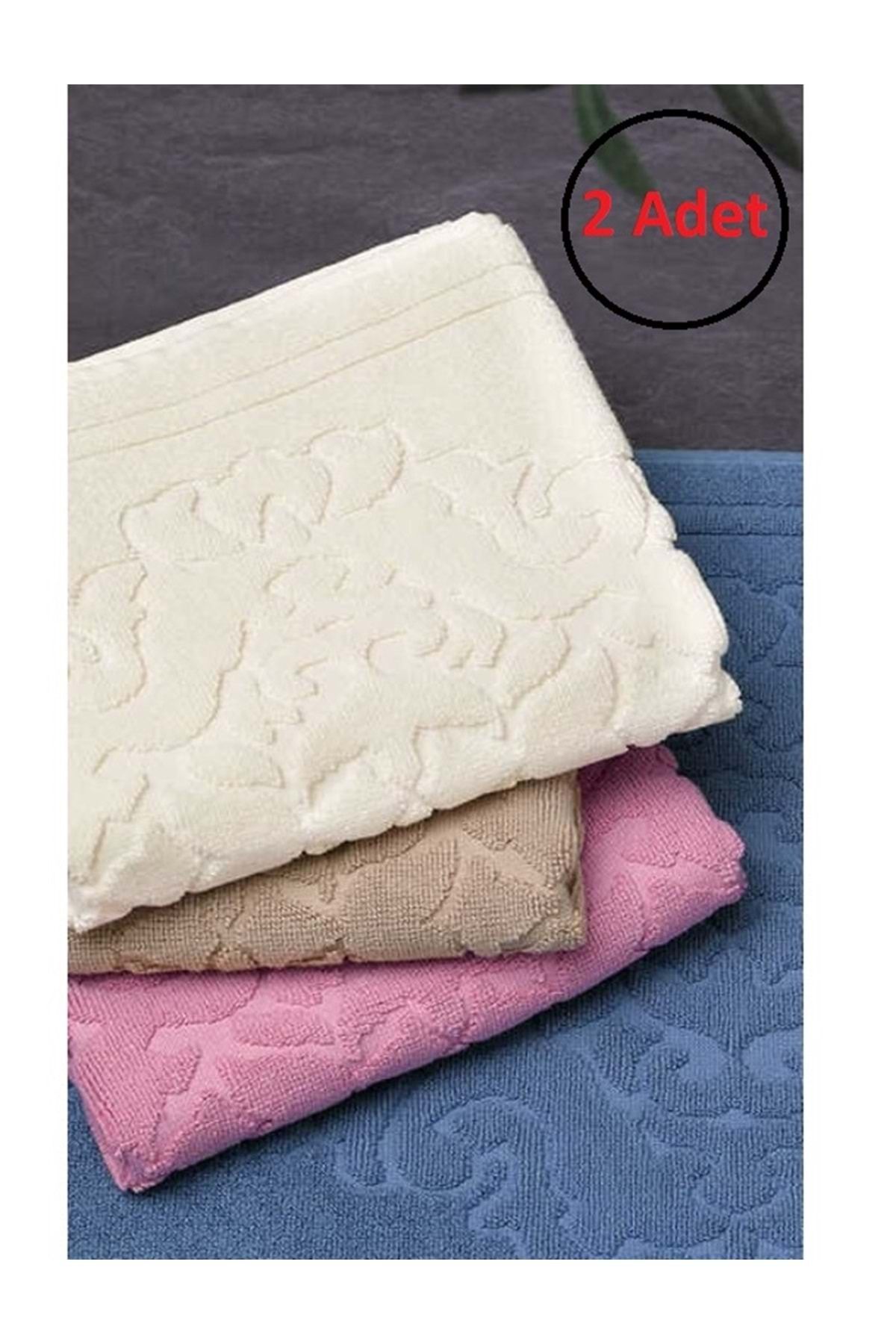Özdilek Özdilek 2 Adet Ornament Paspas, Ayak Havlusu (45x65)-Krem