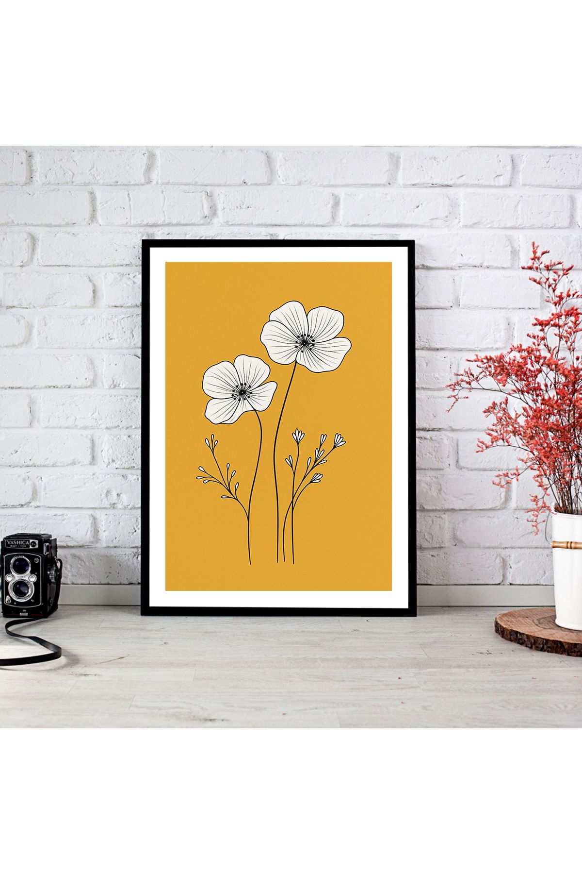 woodsia Çerçeve Görünümlü Çerçevesiz MDF Poster Tablo MDF_TEK1251
