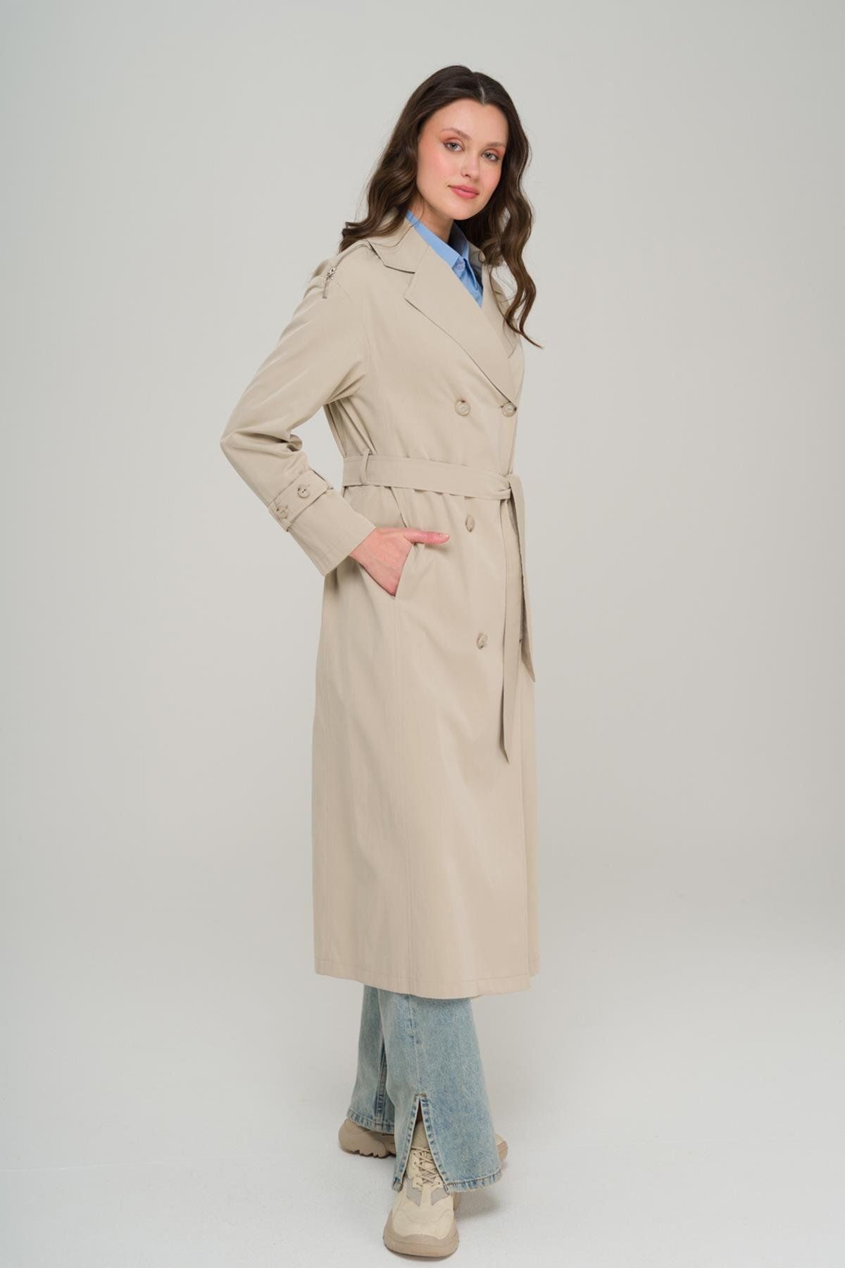 Olcay-Trenci oversize fără căptușeală - Accesoriu cu fermoar 6