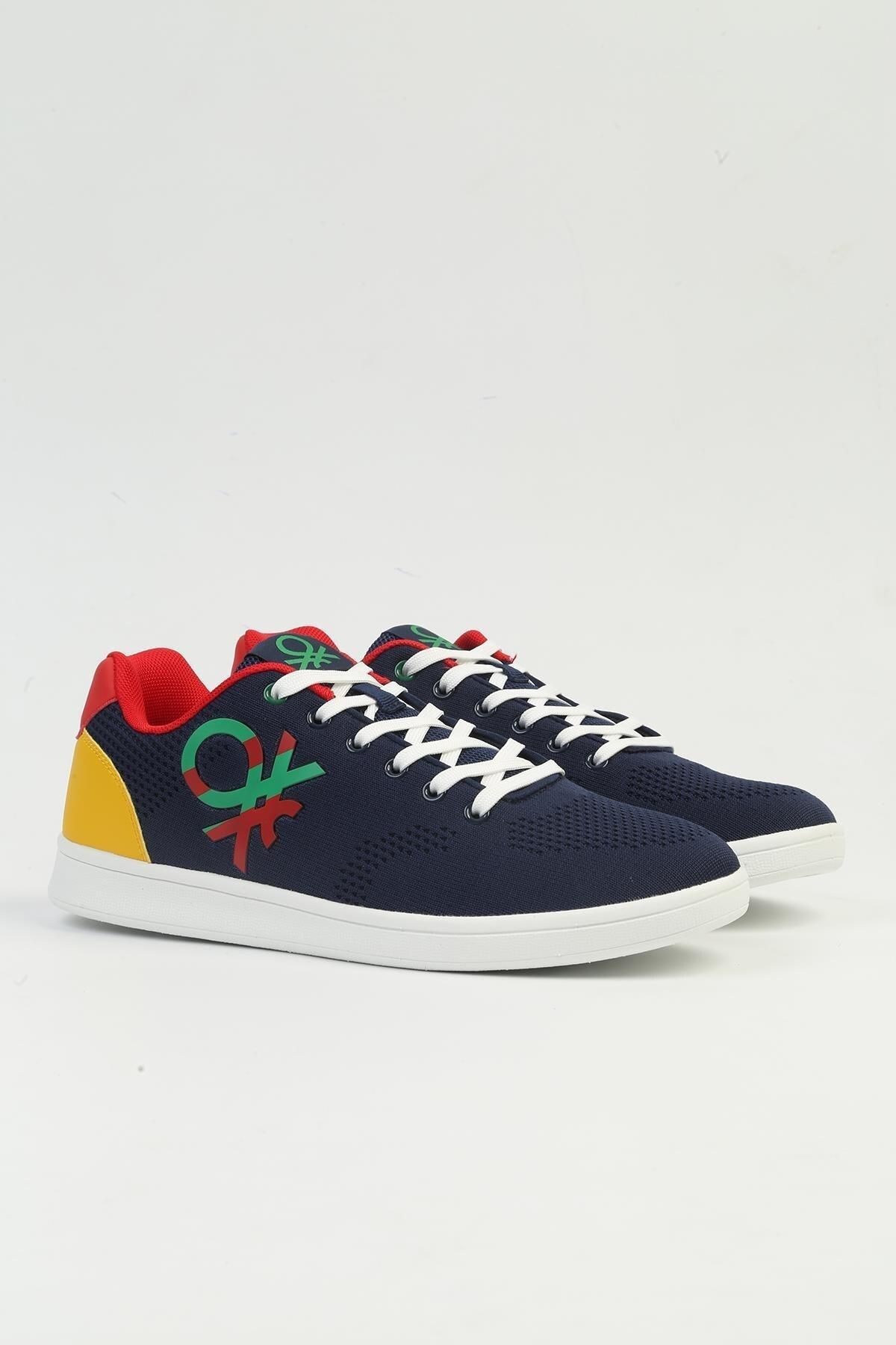 Benetton İthal Bağcıklı Günlük Sneaker Erkek Ayakkabı Lacivert
