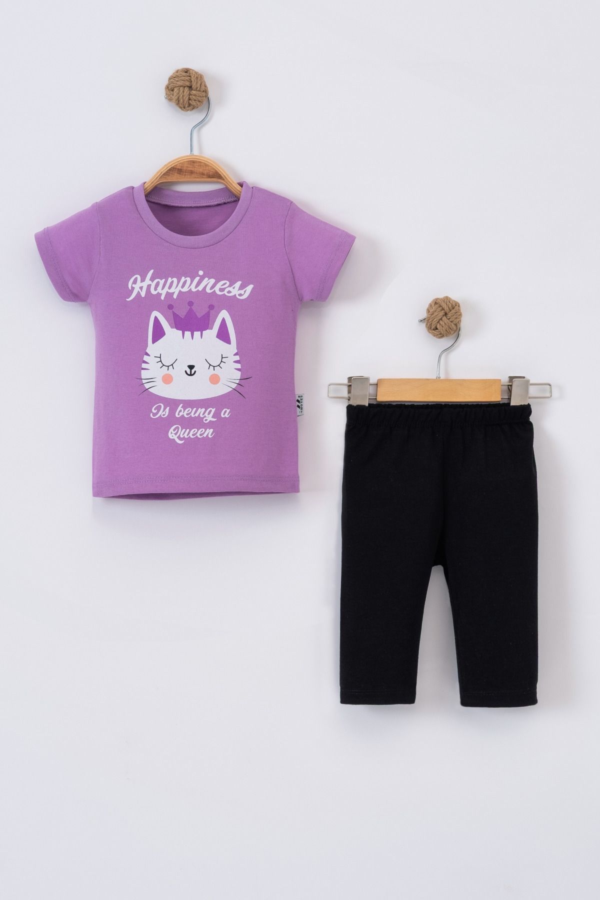 e-çocuk HAPPINESS QUENN 2 Lİ KIZ BEBEK TAKIM 4986