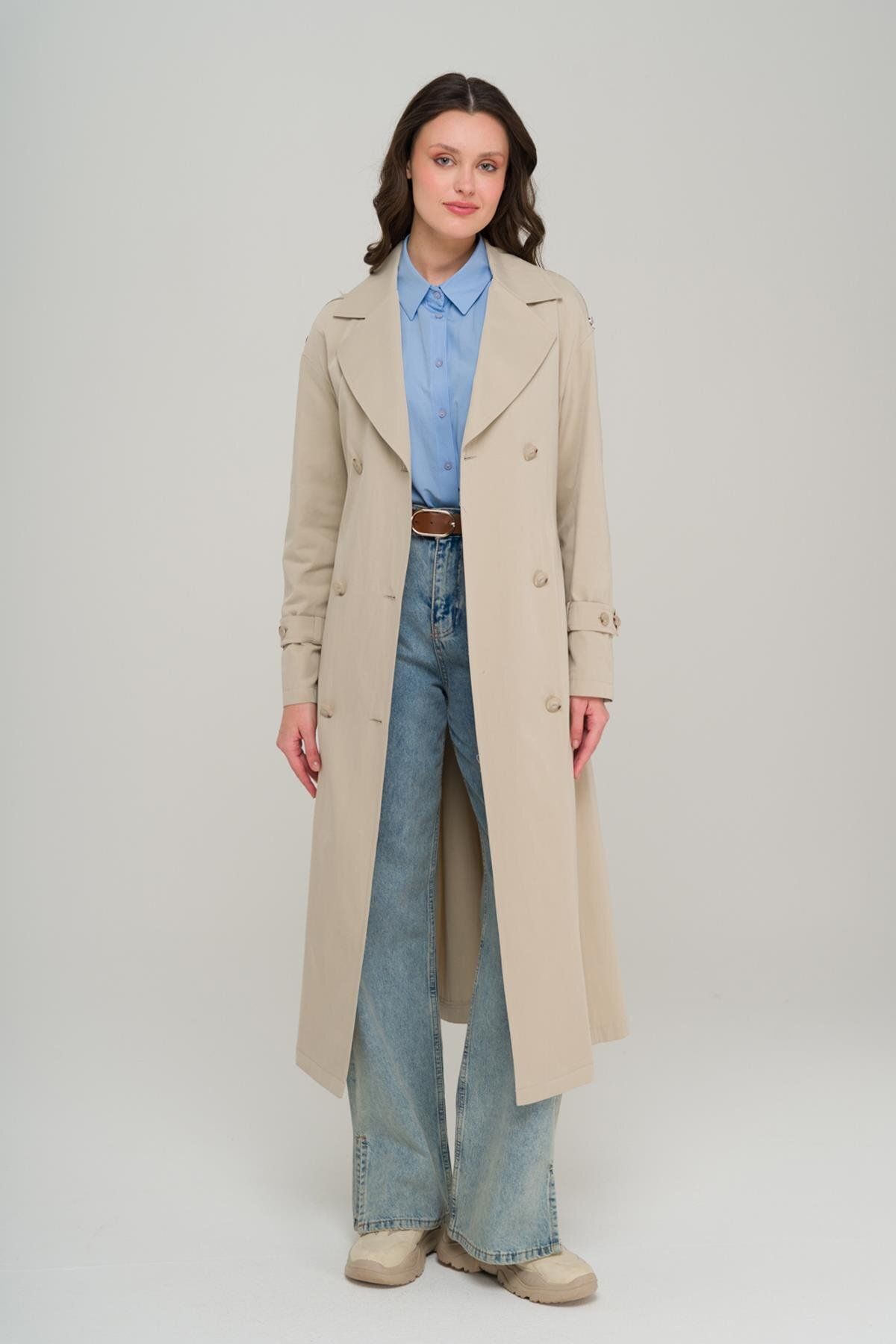 Olcay-Trenci oversize fără căptușeală - Accesoriu cu fermoar 1