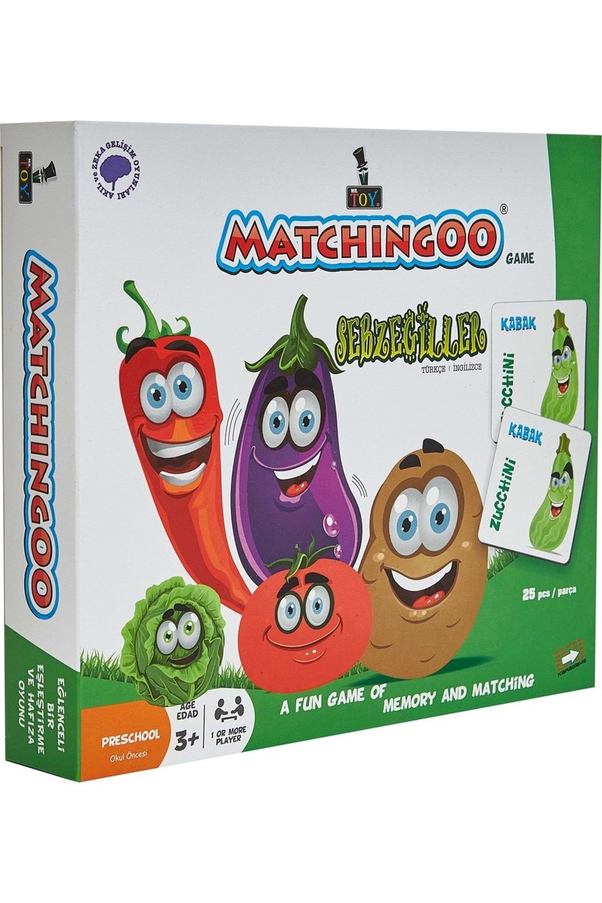 HarmonySpor Matchingoo Memory Game Hafıza Oyunu Sebzegiller
