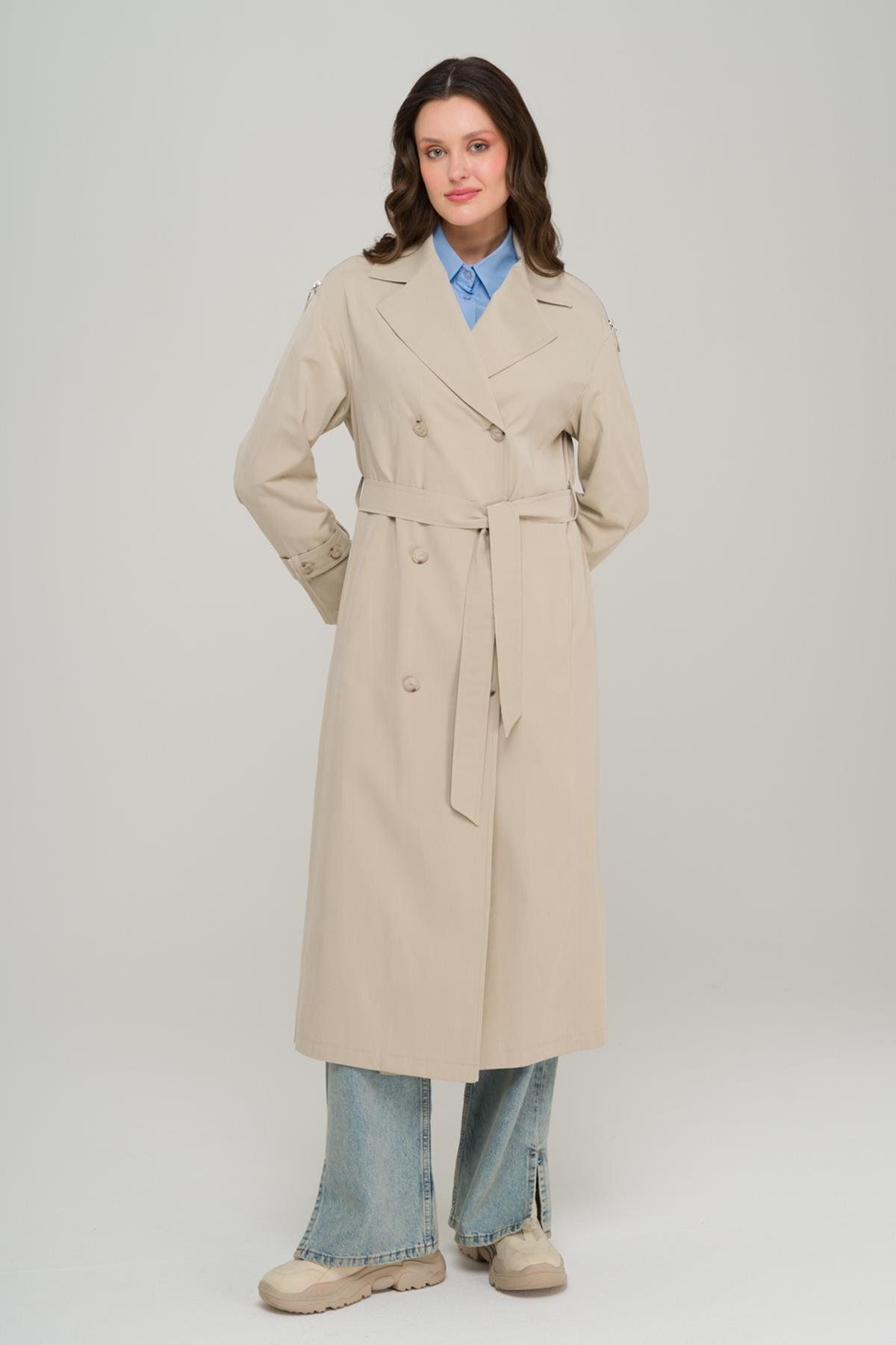 Olcay-Trenci oversize fără căptușeală - Accesoriu cu fermoar 2