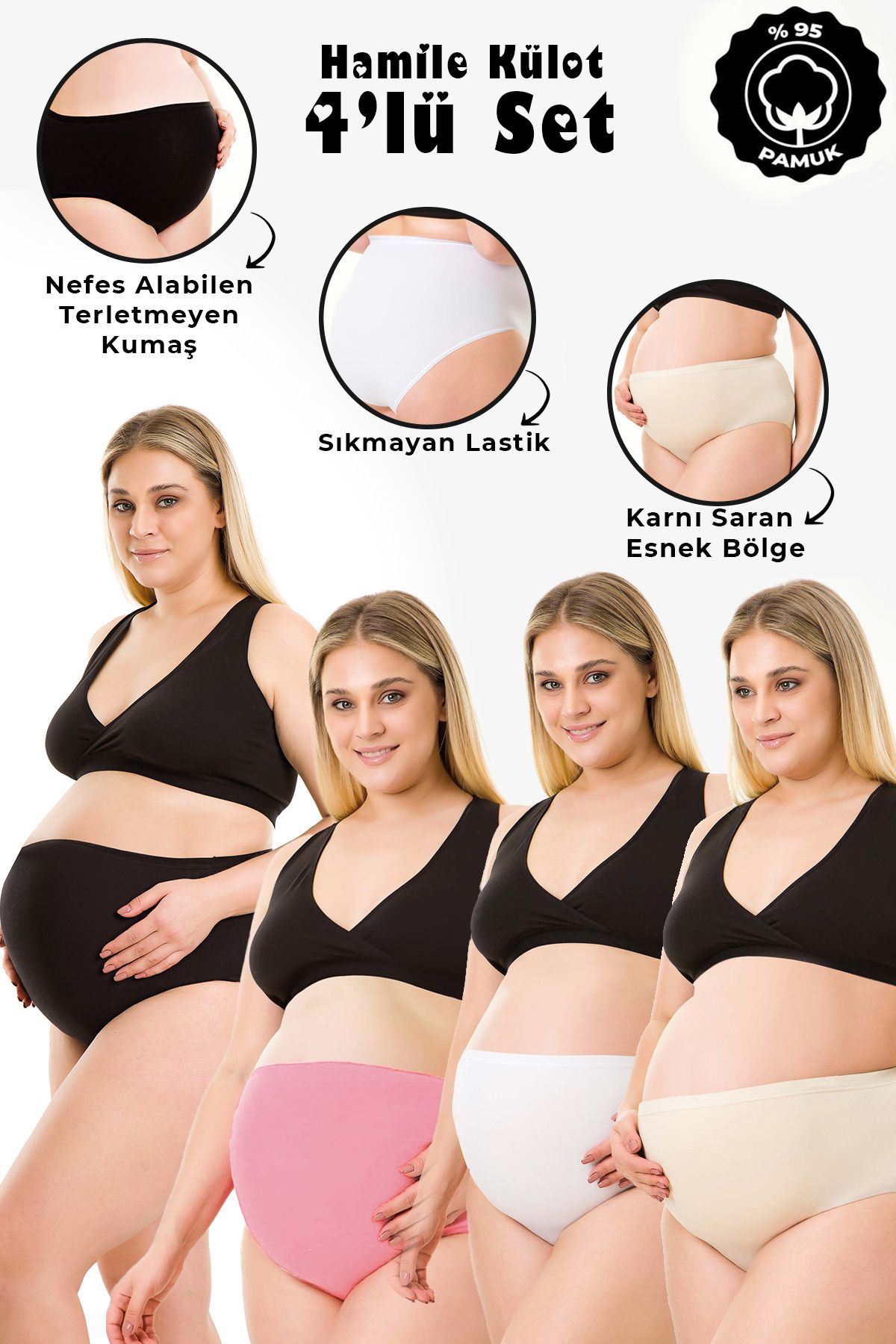 par lingerie pl 4LÜ SET HAMİLE KÜLOT