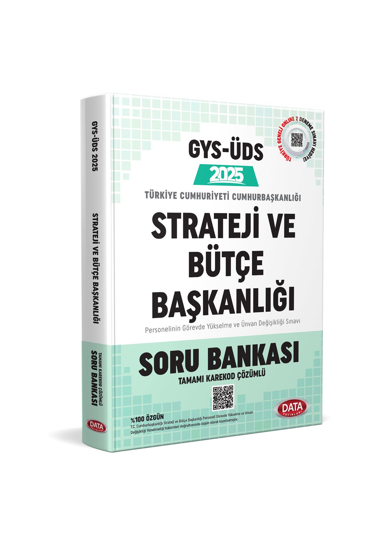 Data Yayınları T.C. Cumhurbaşkanlığı Strateji ve Bütçe Başkanlığı Tüm Kadrolar GYS Soru Bankası Çözümlü 2025