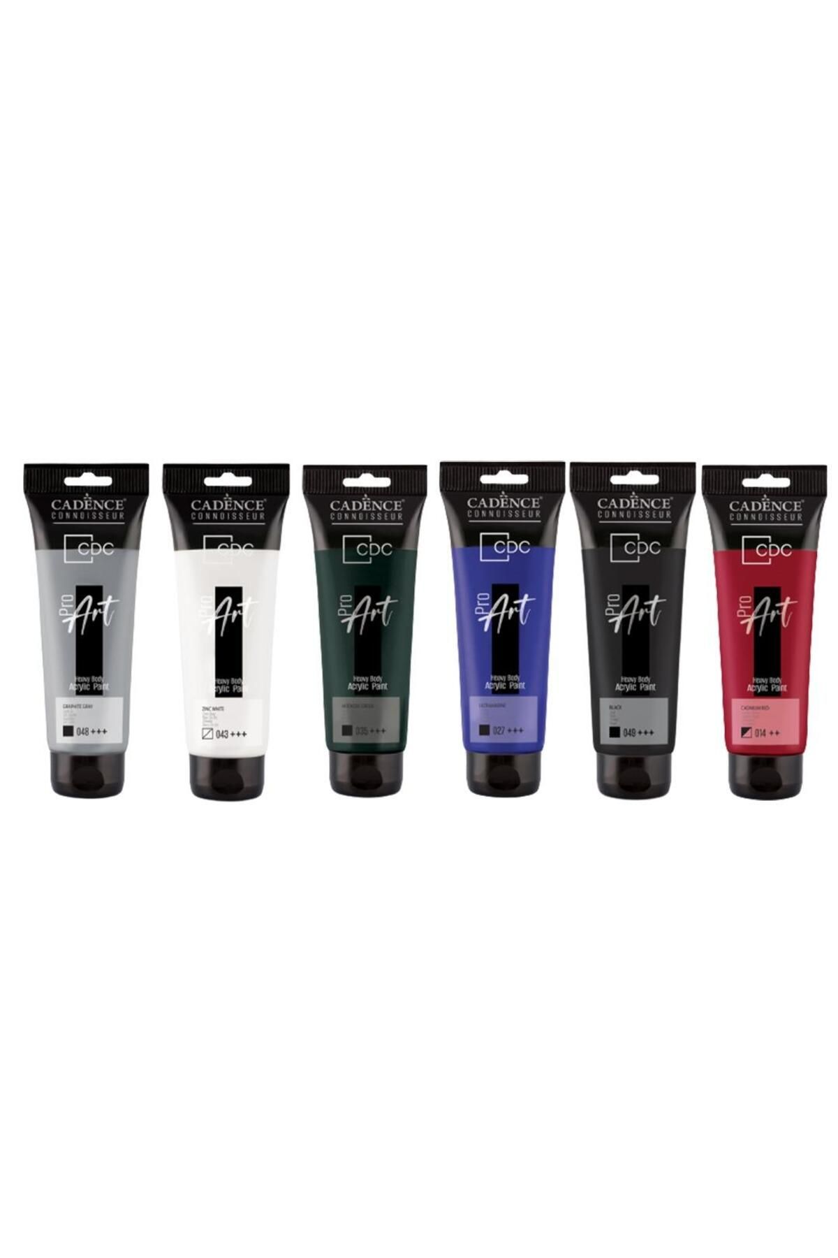 Cadence Boya PROART HEAVY BODY PROFESYONEL AKRİLİK BOYA 6'LI SET