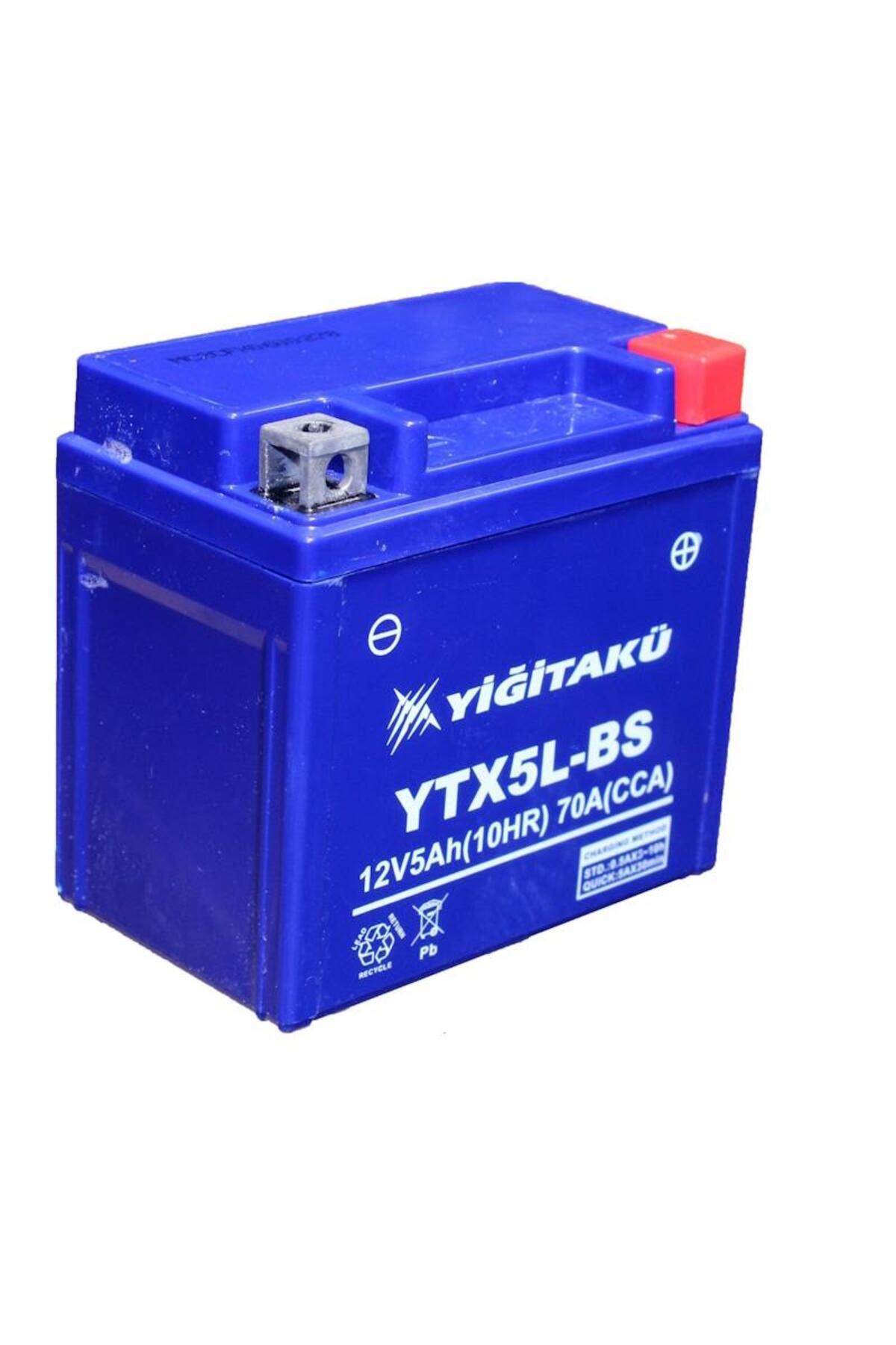 Yiğit 12 V 5 AH AMPER YİĞİT YTX5L MOTOSİKLET AKÜSÜ