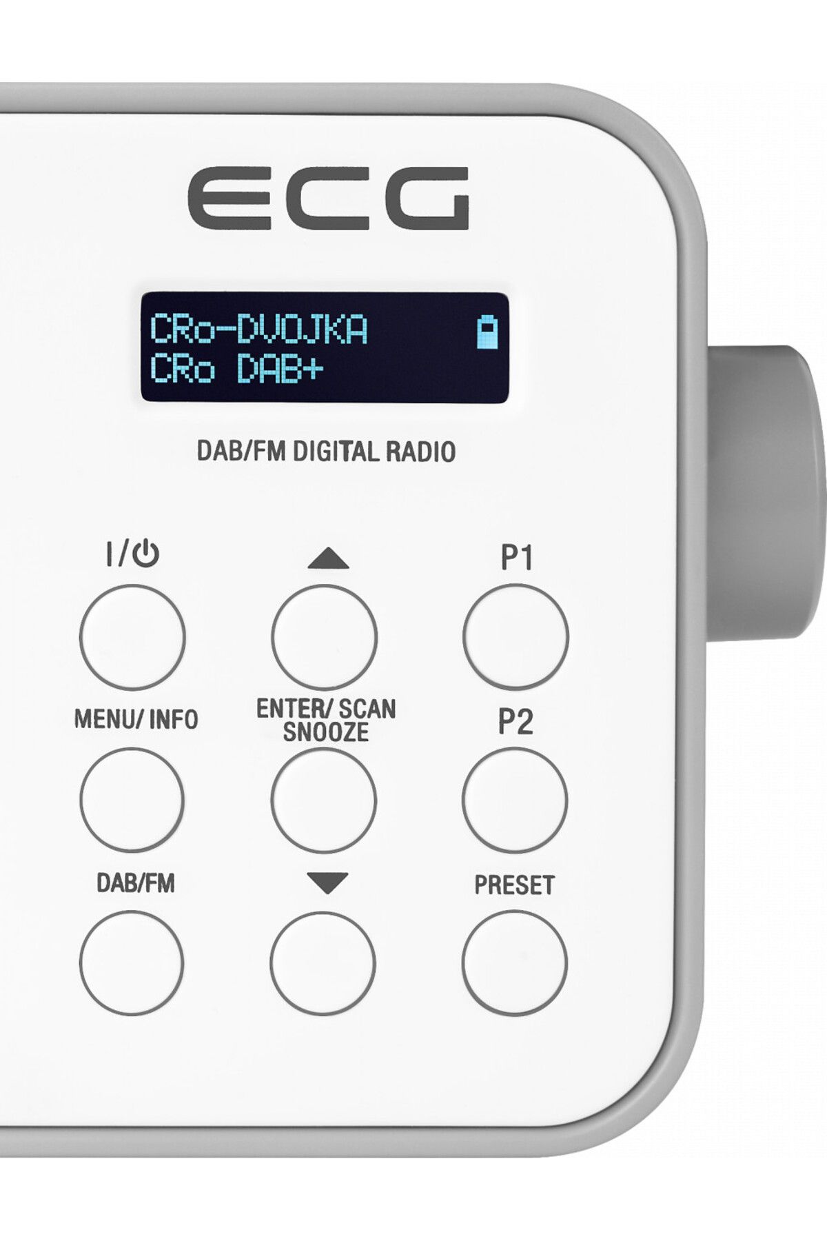 ECG-Portable Radio Rd 110 DAB With DAB And FM Tuner, White, 1.2 W, 30 Station Memory 7