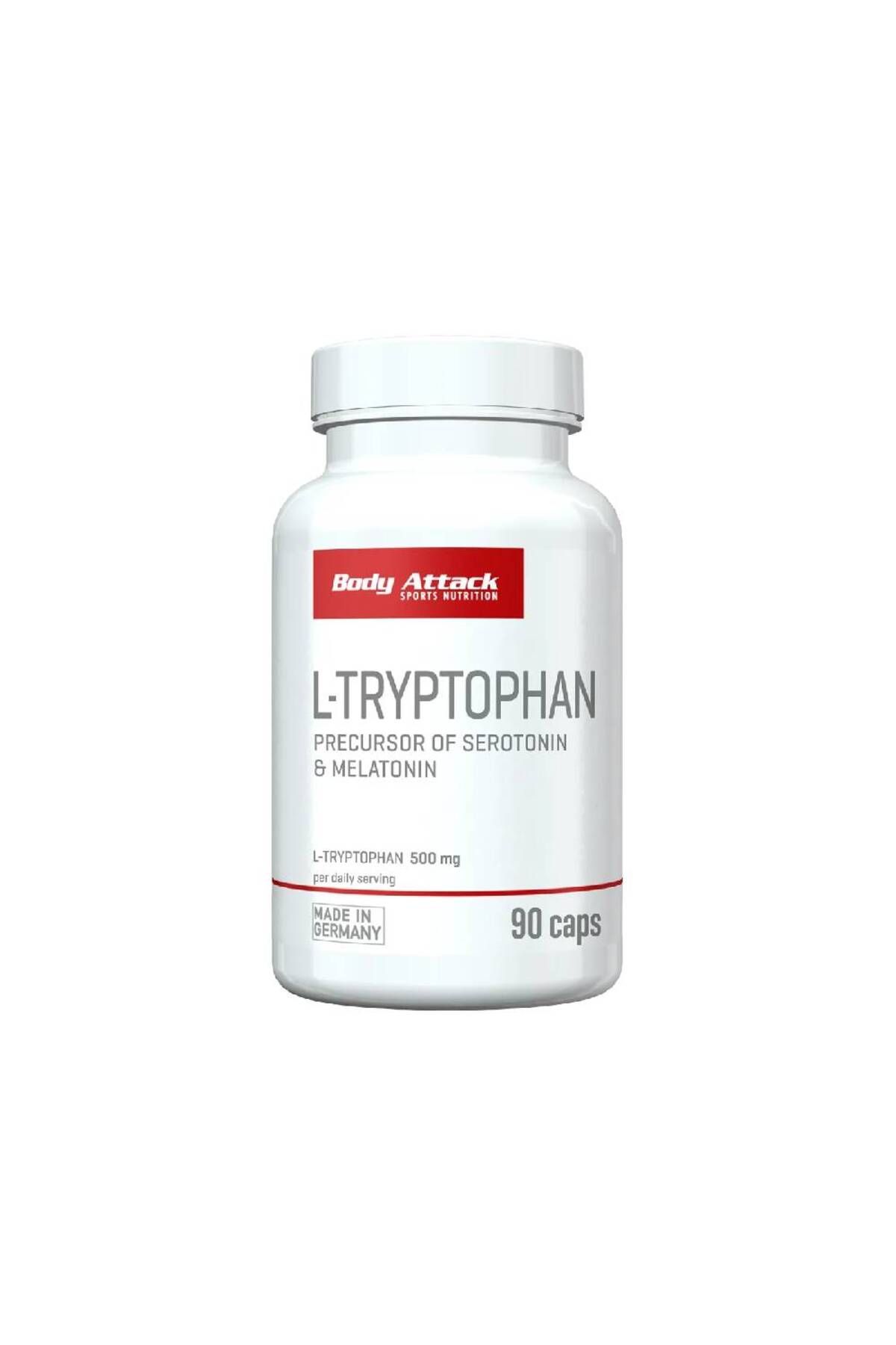 Body Attack L-triptofan 500mg, 90 Capsule, Body Attack, Supliment Alimentar Antistres - One Size