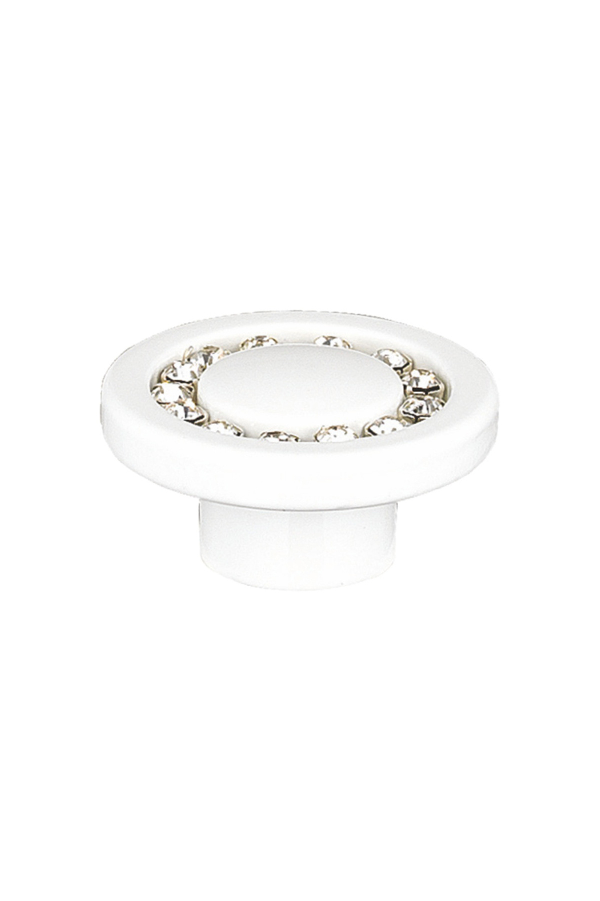 flores Buton Pentru Mobila Rotund Cu Model, X1-09, Alb - One Size