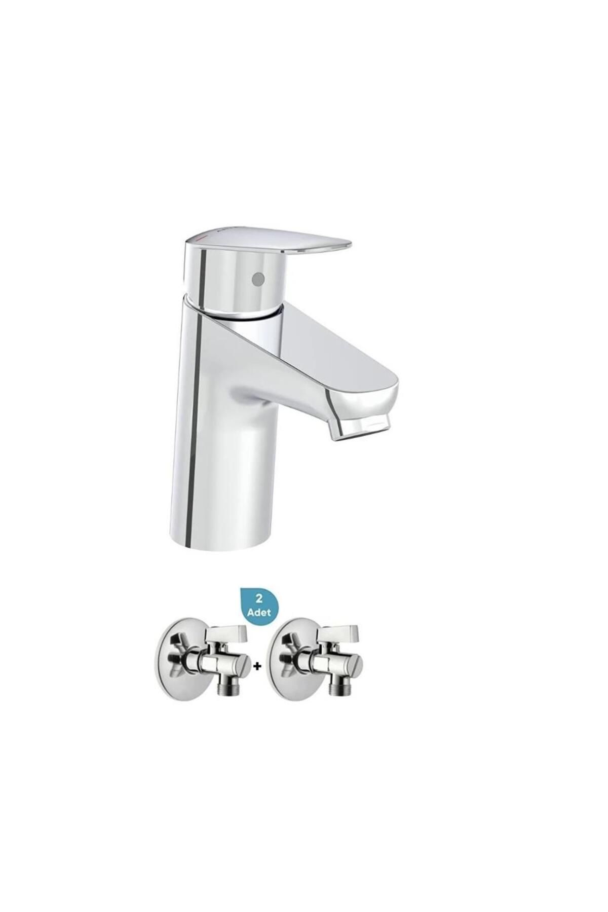 Artema Flow Round Lavabo Bataryası + 2'li Ara Musluk