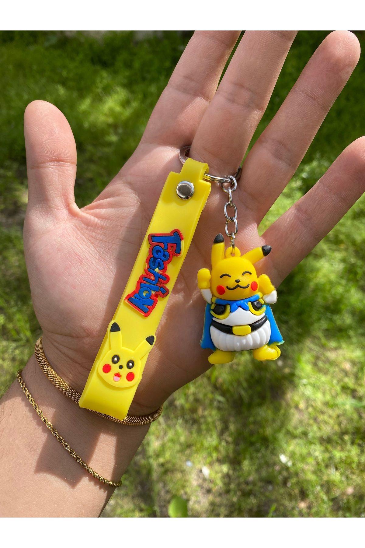 AYZENA 3D Yumuşak Silikon Pokemon Anahtarlık (Tekli)