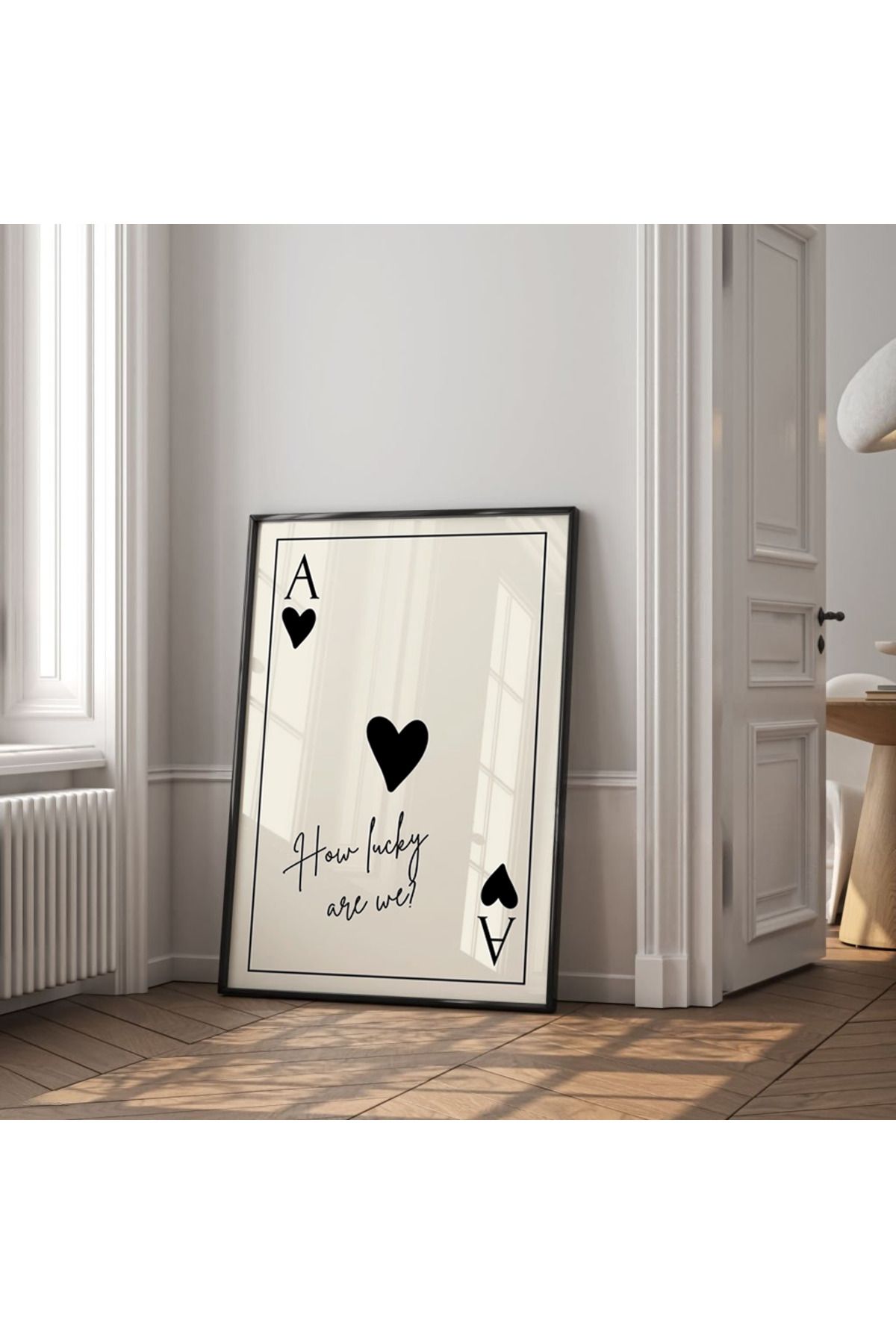 POSTER How lucky are we modern poster ÇERÇEVESİZ