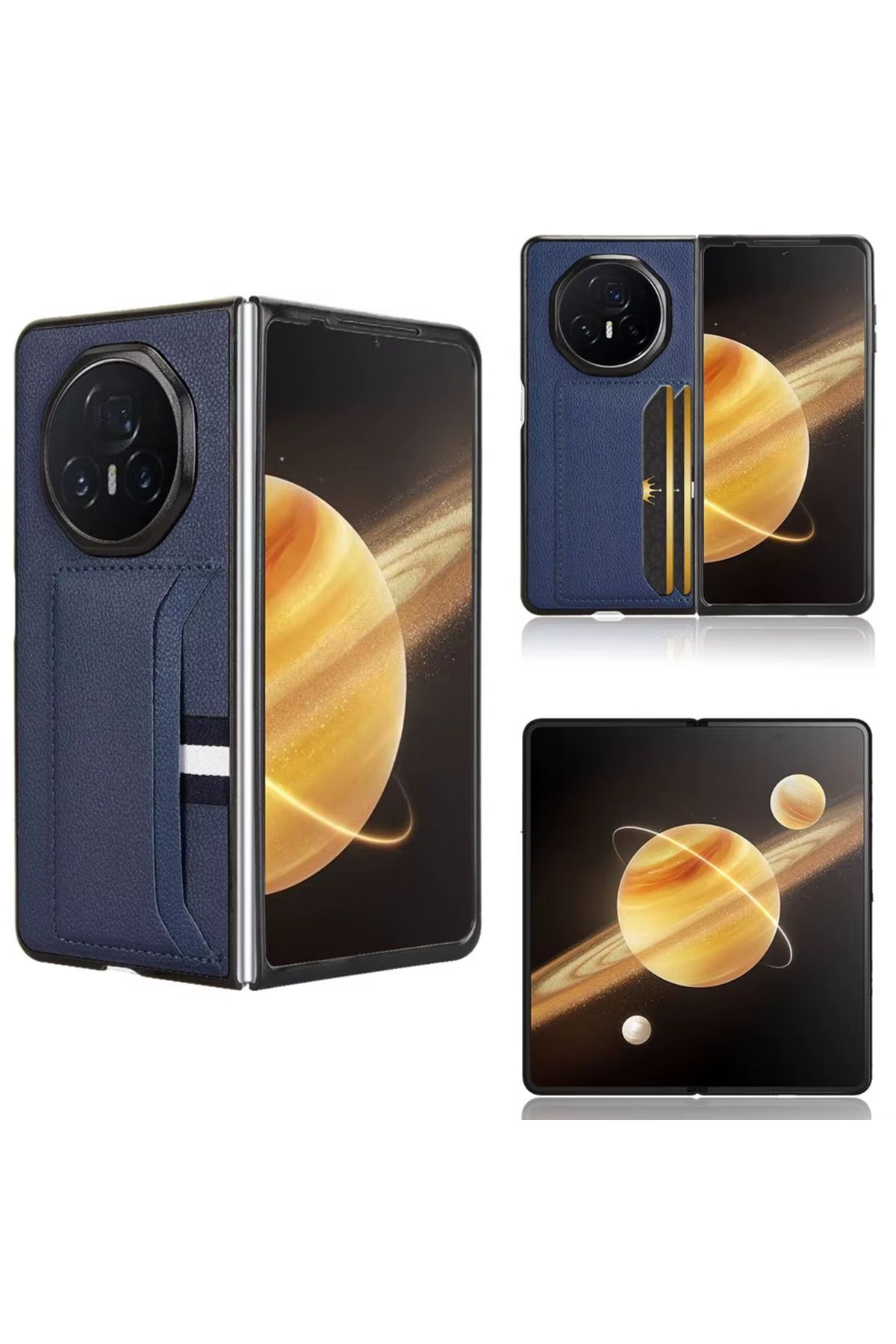 Microcase Honor Magic V3 Kartlıklı Deri Kaplama Kılıf-AL5120