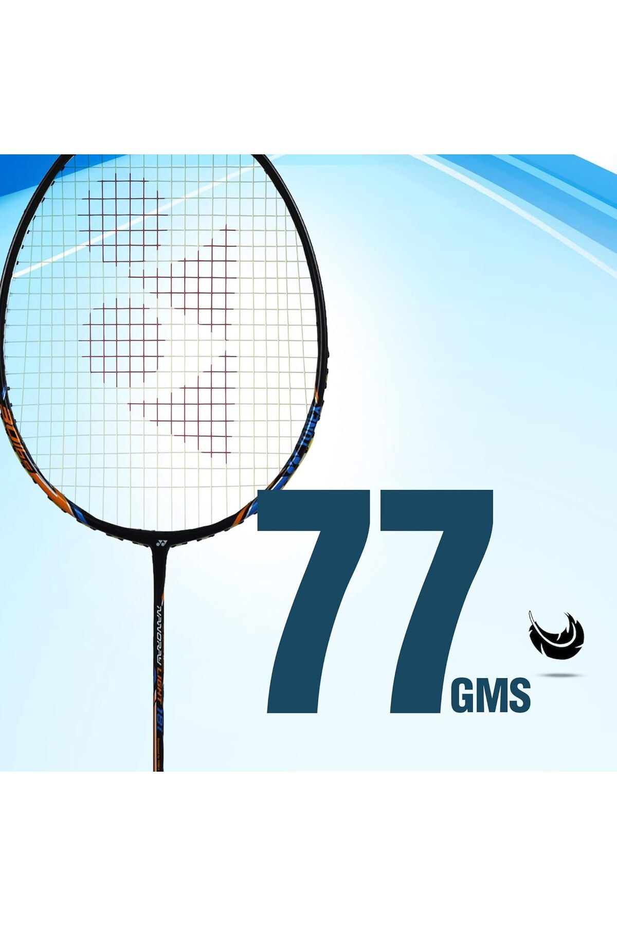 YONEX-مضرب تنس الريشة AstroxLite 27i بخيوط جرافيت | غطاء مضرب | 77 غرامًا | شد خيط 30 رطلاً 3