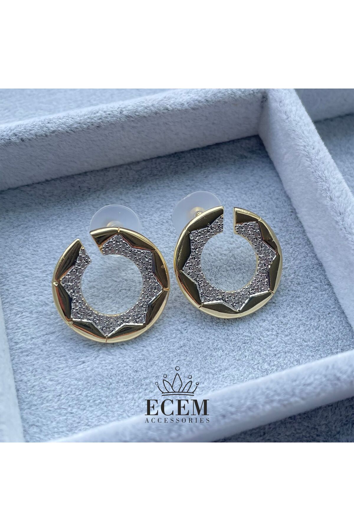ecem accessories EA-K-025 / ÇELİK KÜPE