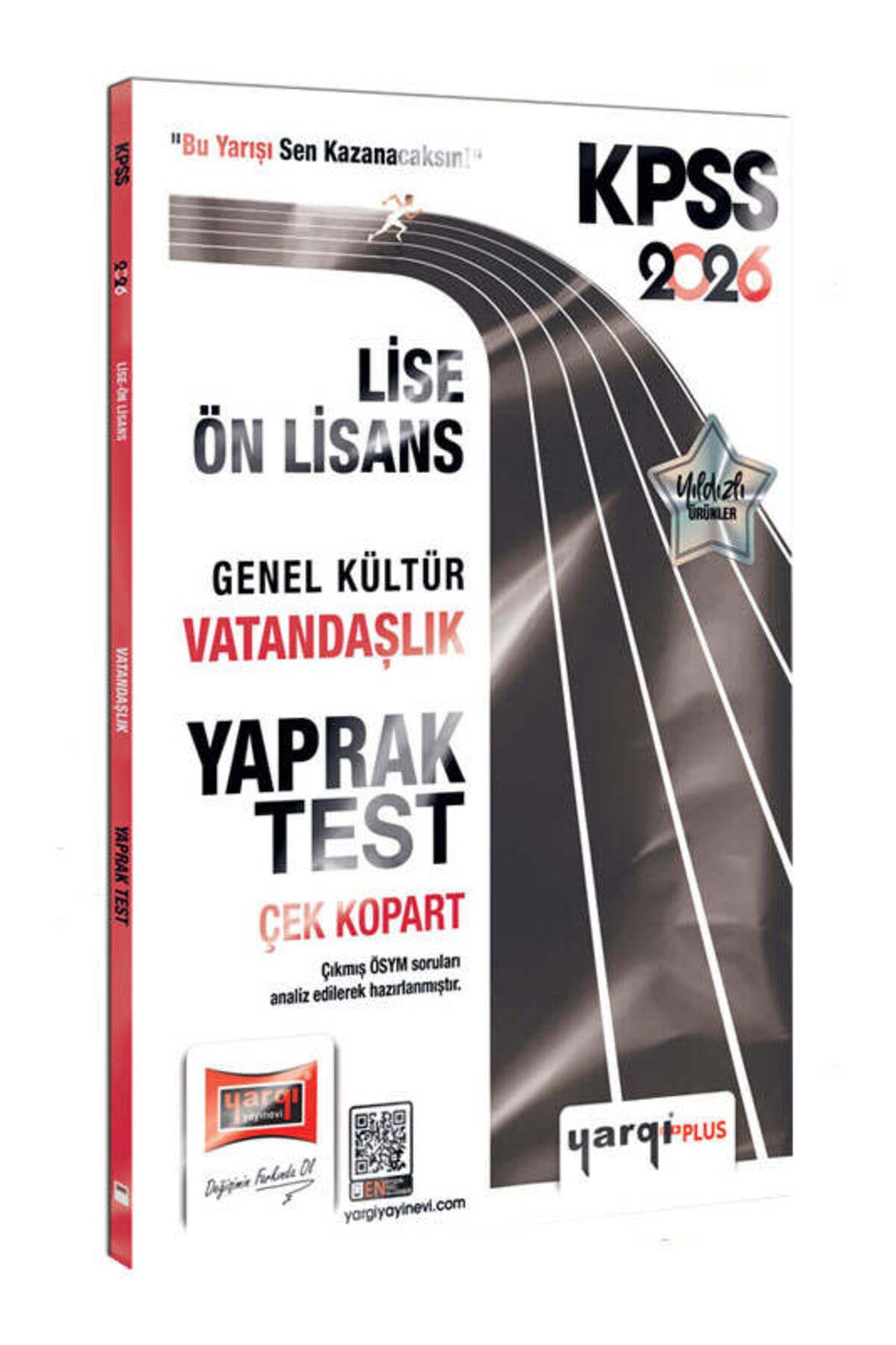 Yargı Yayınları Yargı Yayınları 2026 KPSS Lise-Ön Lisans Genel Kültür Vatandaşlık Çek Kopart Yaprak Test