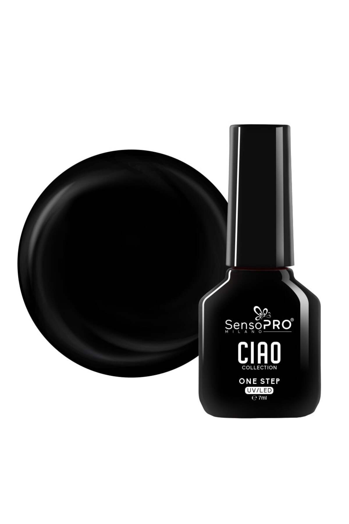 SensoPRO Milano Полуперманентен лак за нокти One Step, колекция CIAO - черен ...