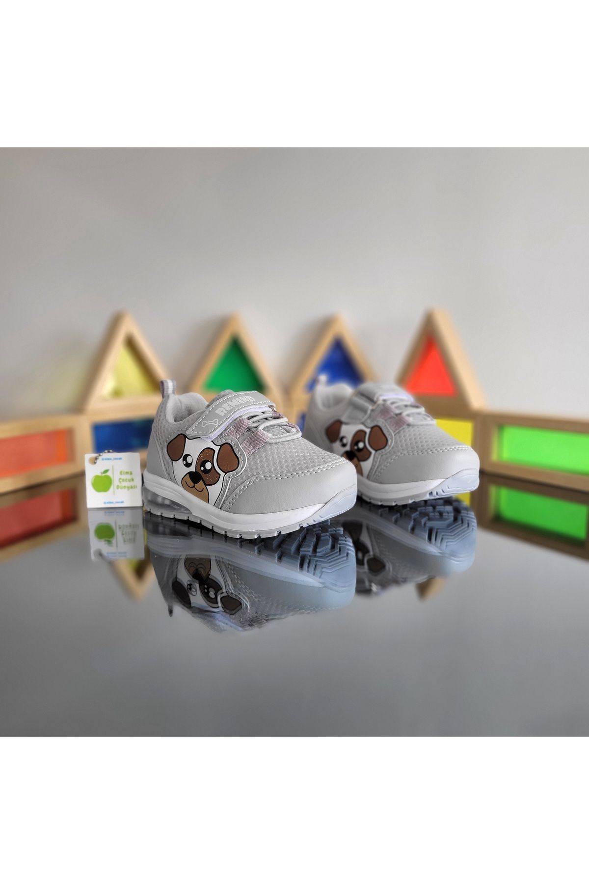 elma bebe-Lighted Anatomical Memory Foam Unisex Sneaker - Bebe İlkadım and Sports Shoes 4