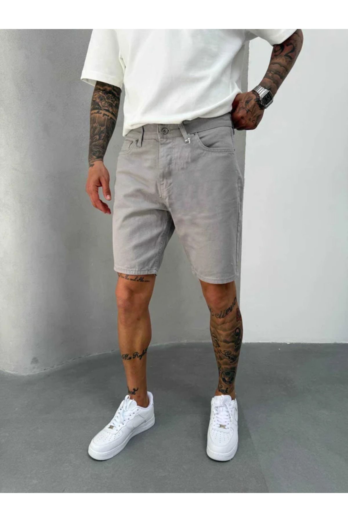 Risk Wear Summer Bej Kot Şort