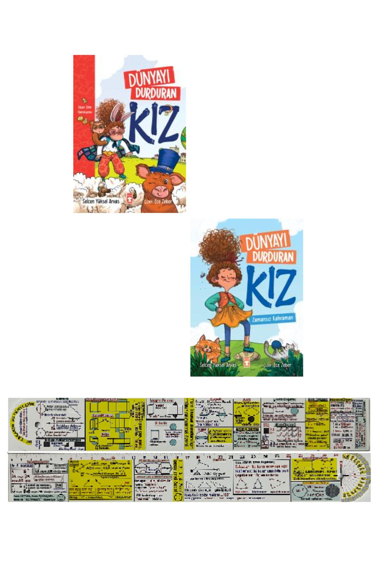 Timaş Çocuk Dünyayı Durduran Kız 2 Kitap Set + Mat. Öğreten Cetvel
