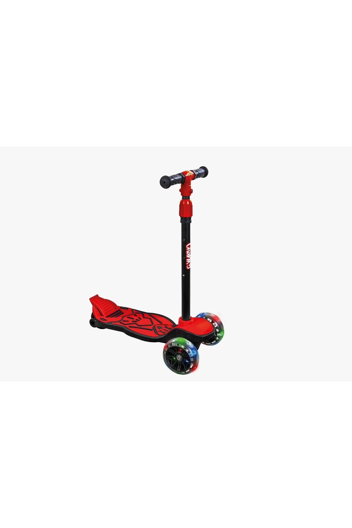 chanky 3tekerli Led Işıklı Scooter Ekstra Kalın Teker ve Güçlü FREN 100kğ Kapasite 3+yaş İçin Uygun
