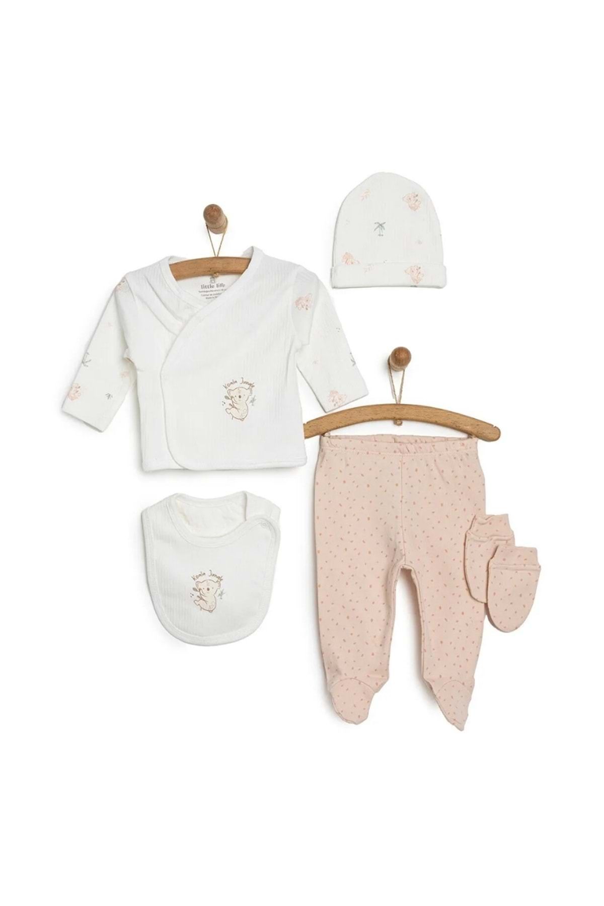 gültekin bebe Little Life Yenidoğan 5li Koala Kız Bebek Hastane Çıkışı-1000 - PUDRA