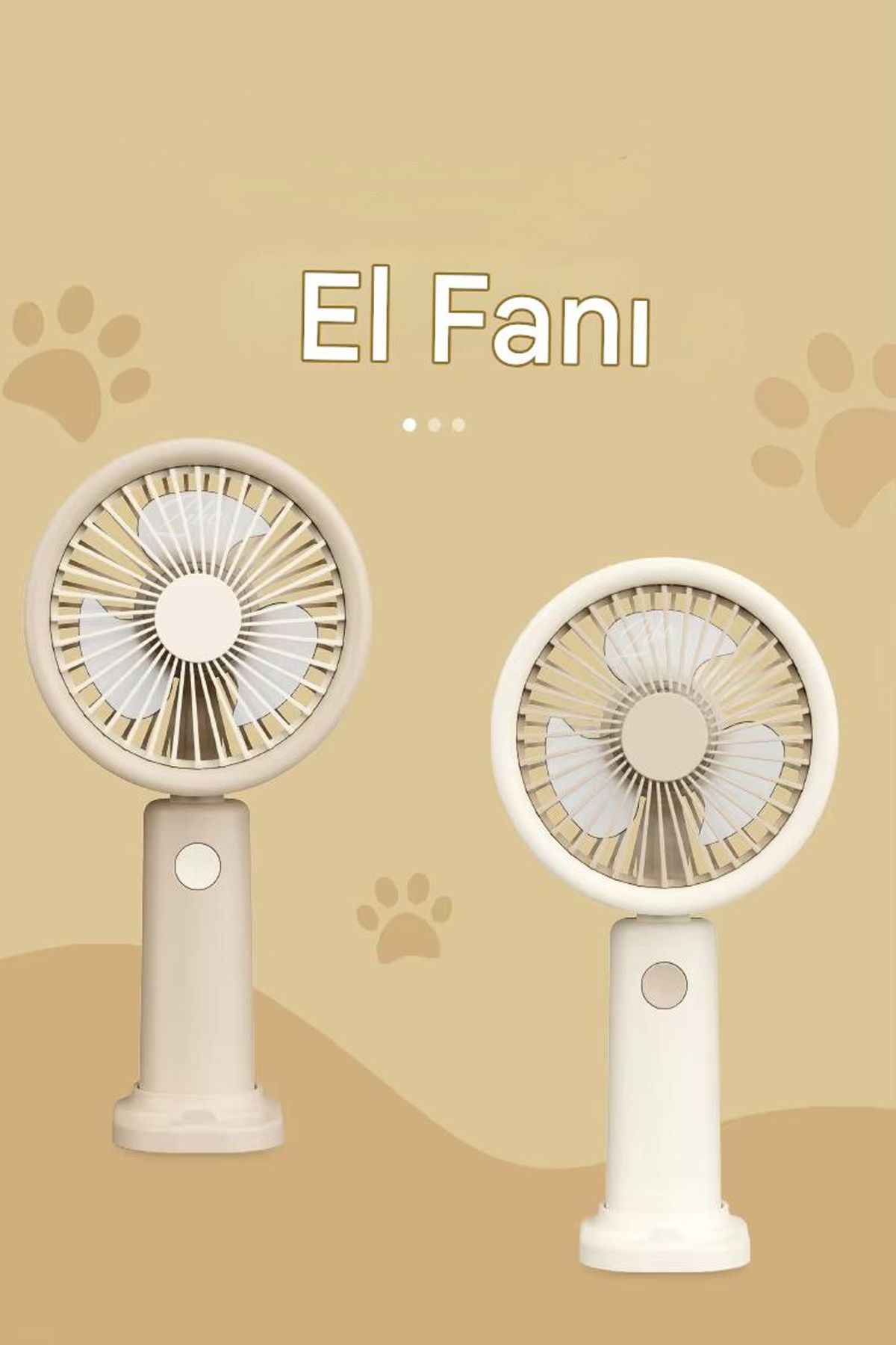 wiks Şarjlı Mini El Fanı Ve Masa Fanı Soğutucu Pervane Taşınabilir Şarj Edilebilir Fan