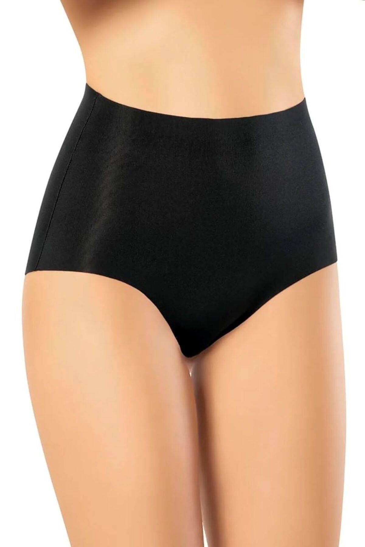 BELLİZZİ Kadın Lazer Kesim Yüksel Bel Silikonlu Bato slip 1025