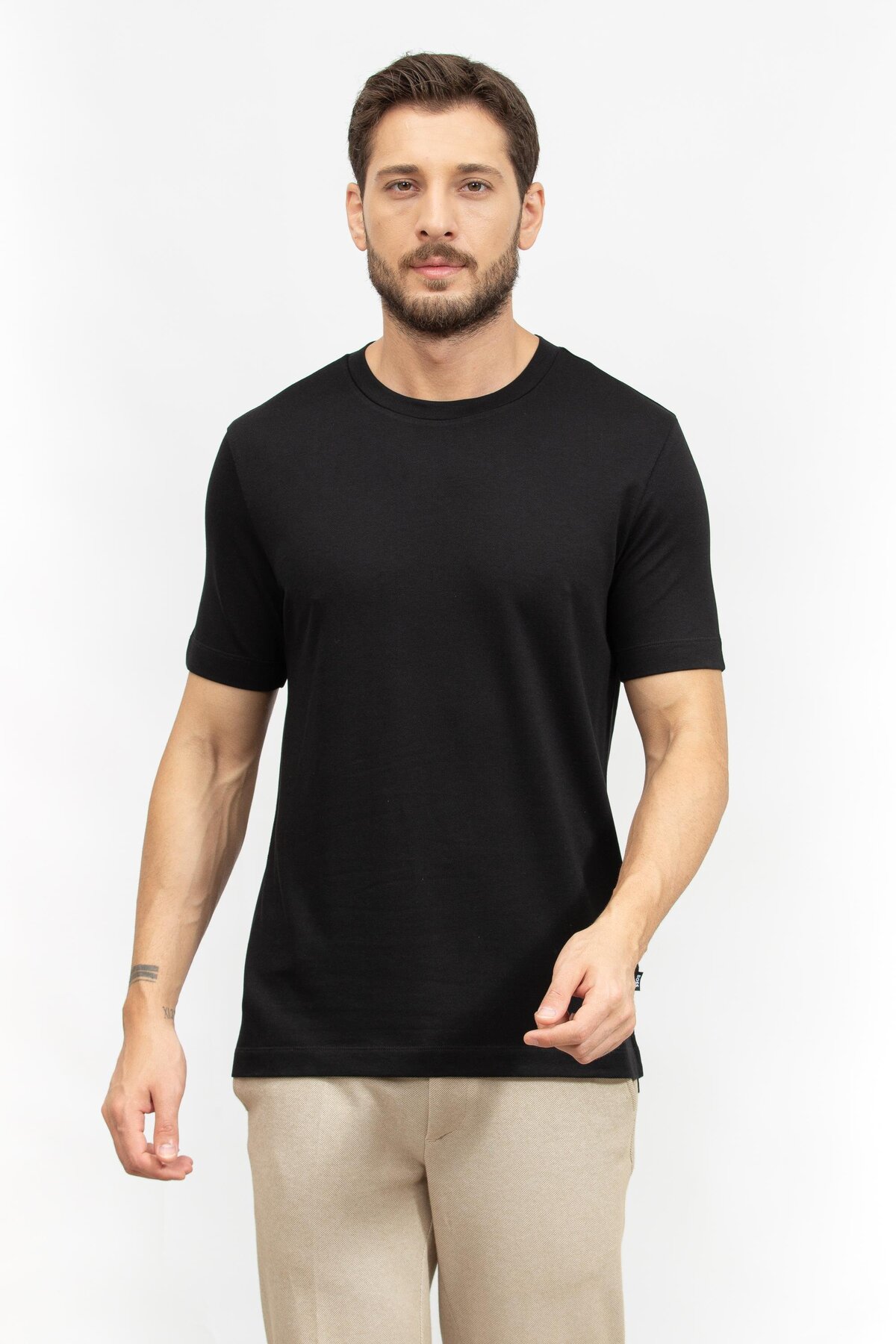 باس تی‌شرت یقه گرد مردانه H-Thompson