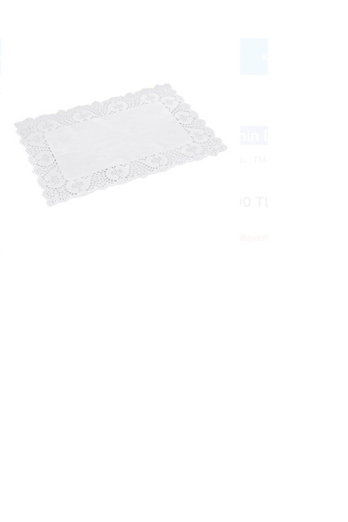 GALERİ YÜCEL TİCARET Dantel Kağıt 26cm x 37cm 100 Adet